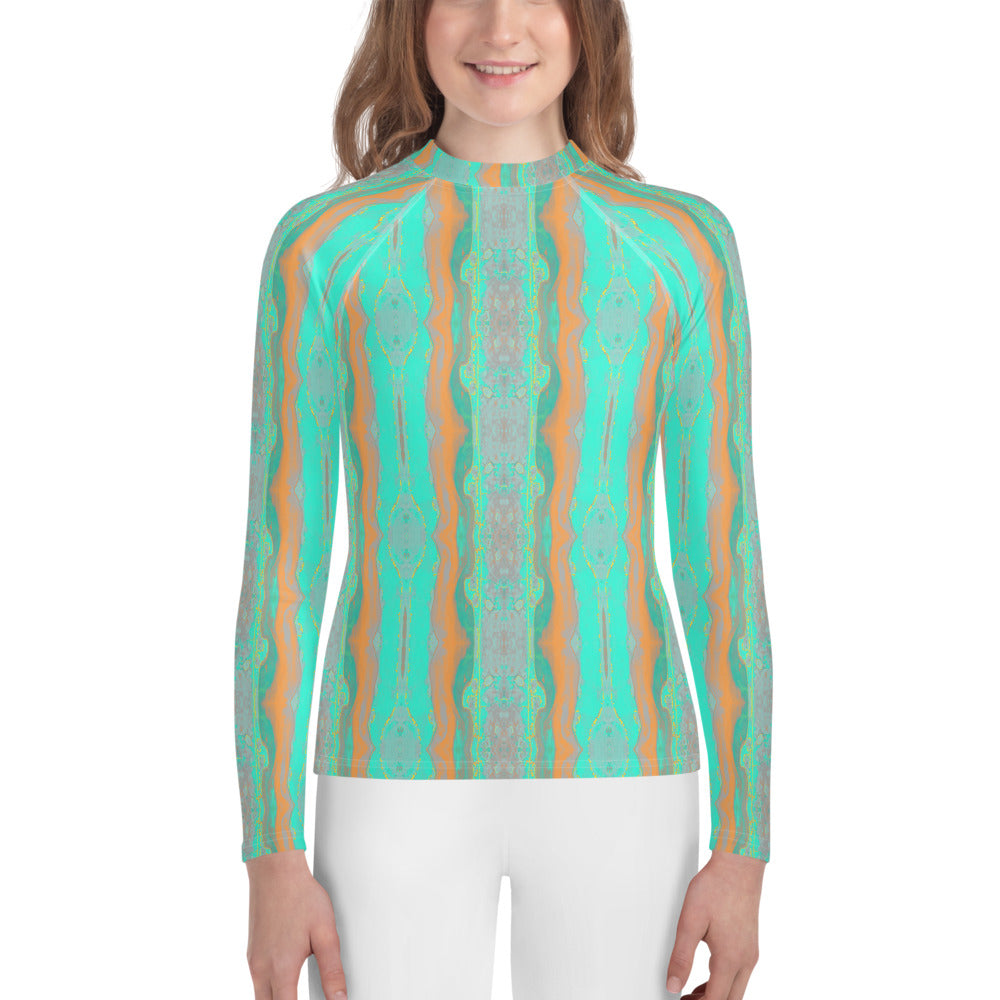Gulf Shore Young Women's Long-Sleeve Rash Guard Triboca Arts 8