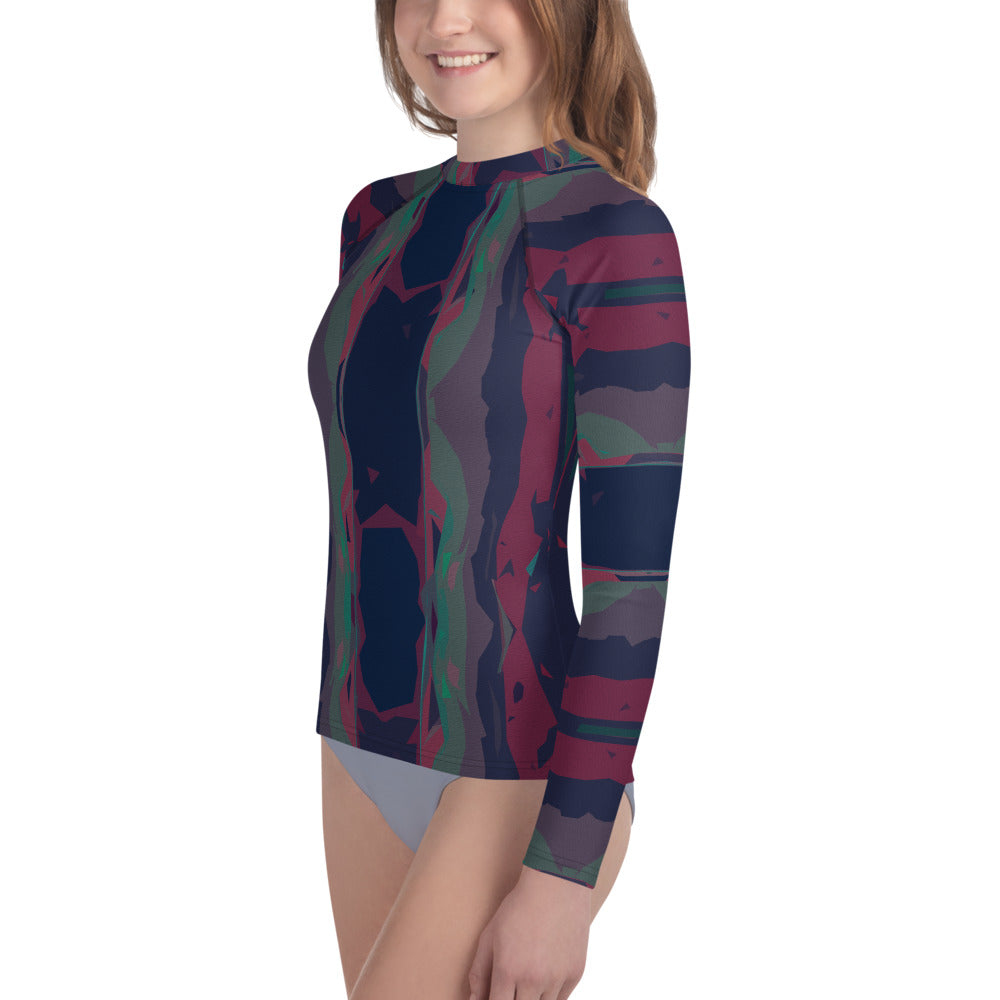 Gulf Shore Young Women's Long-Sleeve Rash Guard Triboca Arts   