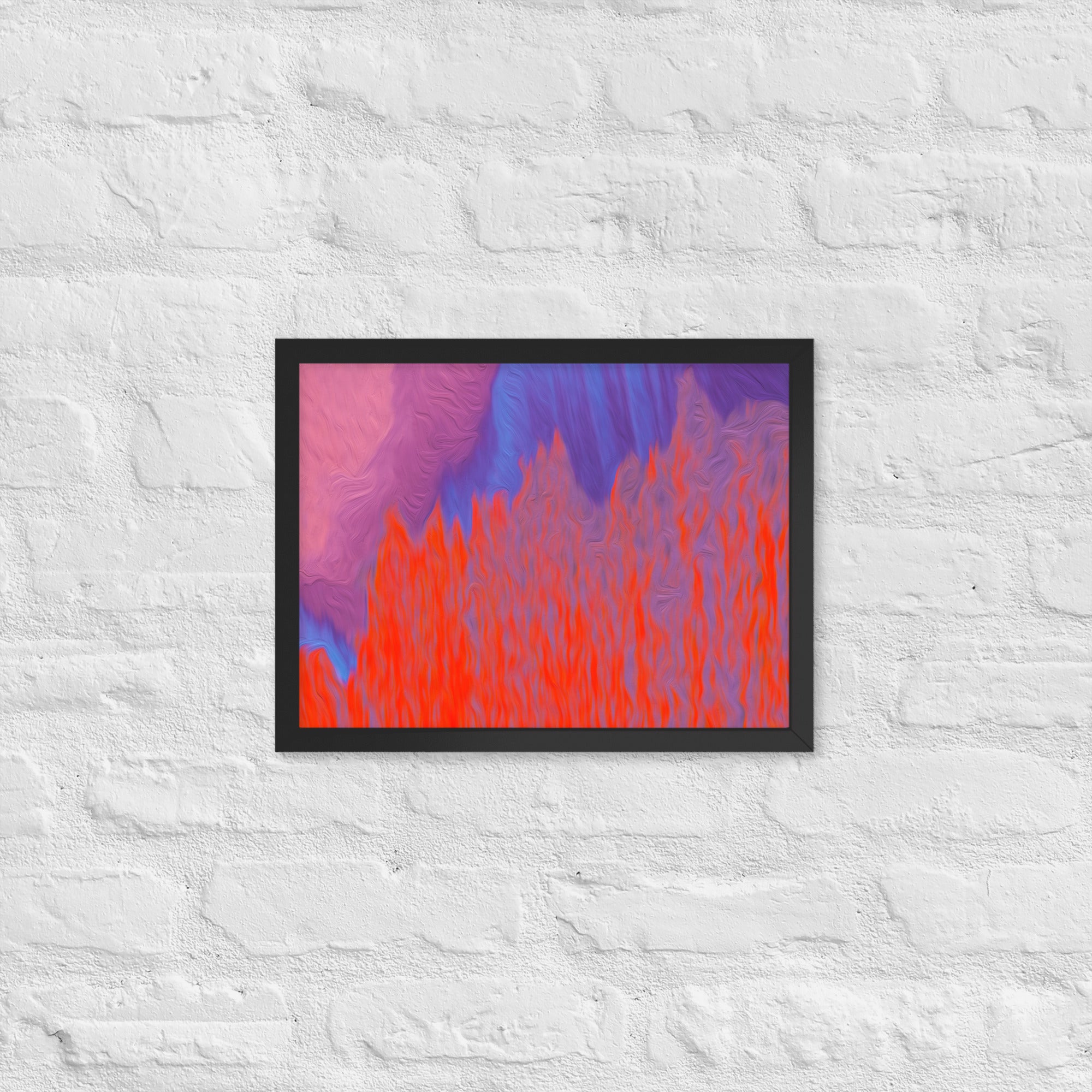 Fire & Rain Framed Matte Paper Poster Triboca Arts 30×40 cm