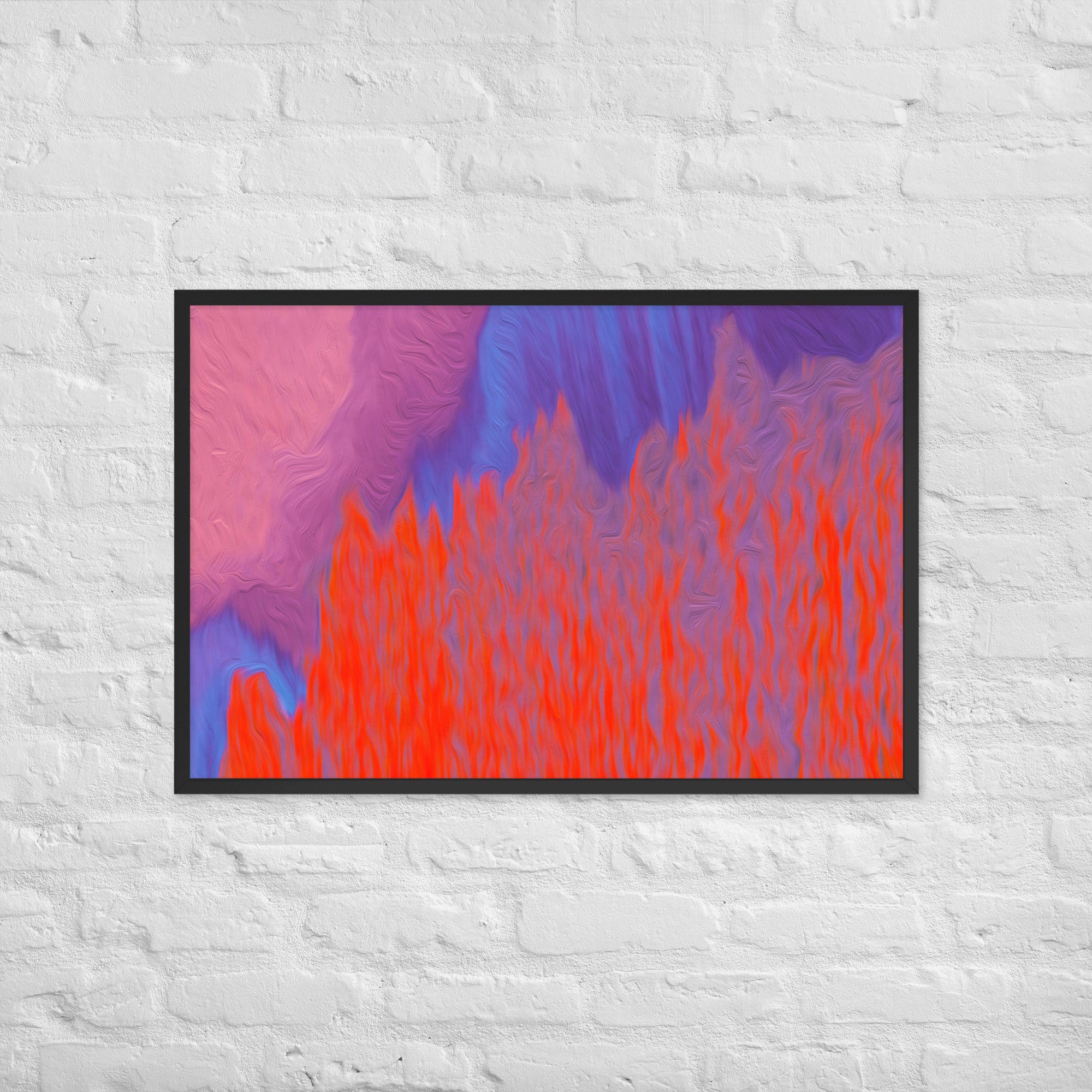Fire & Rain Framed Matte Paper Poster Triboca Arts 61×91 cm  