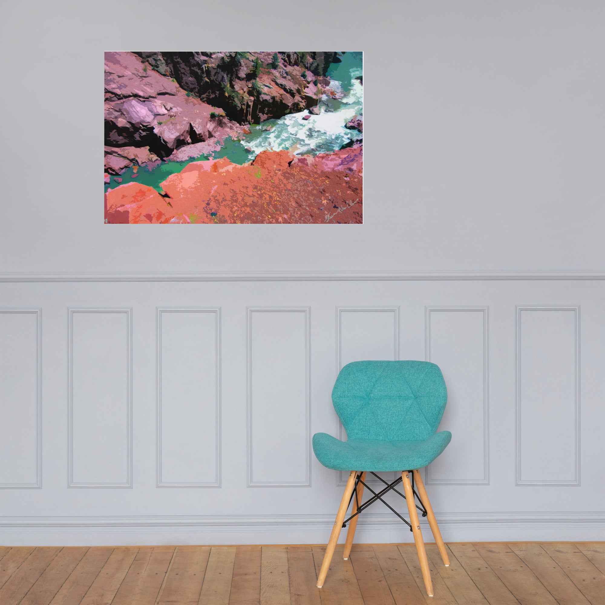 The Animas River from the Narrow Gauge Railroad Poster Triboca Arts