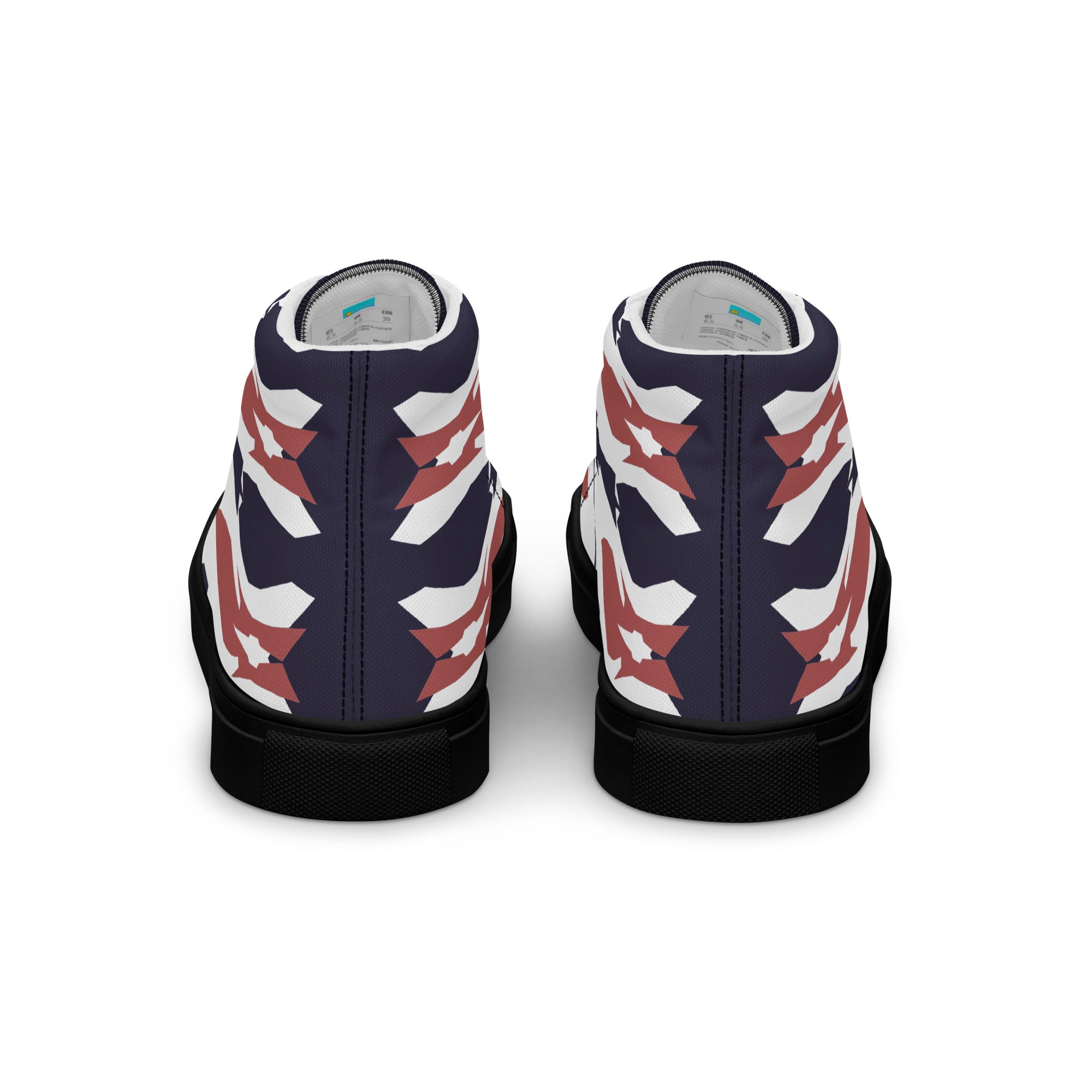 Gulf Shore Men's High Top Canvas Shoes Triboca Arts
