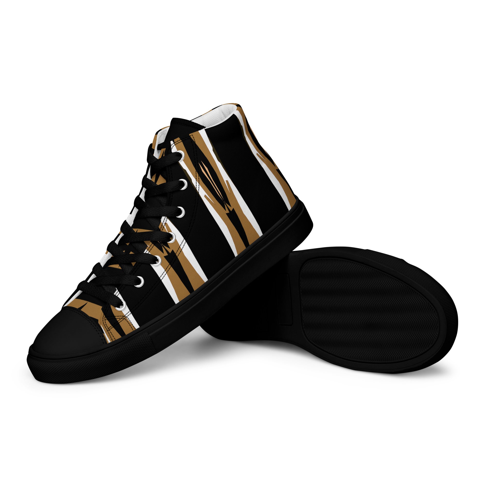 Gulf Shore Men's High Top Canvas Shoes Triboca Arts