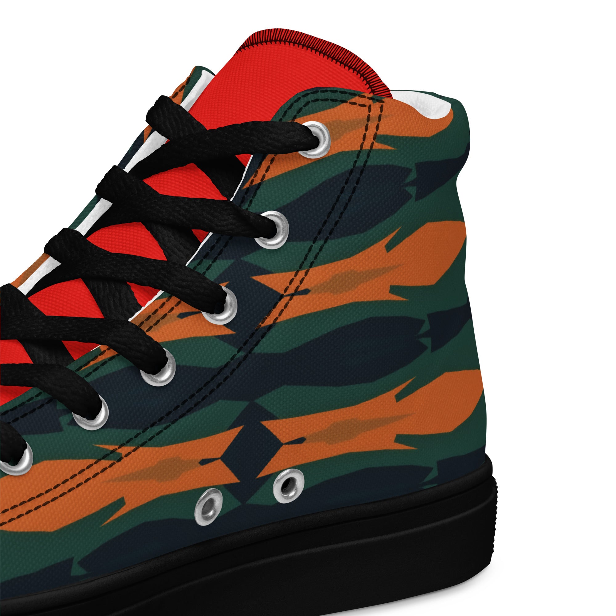 Gulf Shore Men's High Top Canvas Shoes Triboca Arts