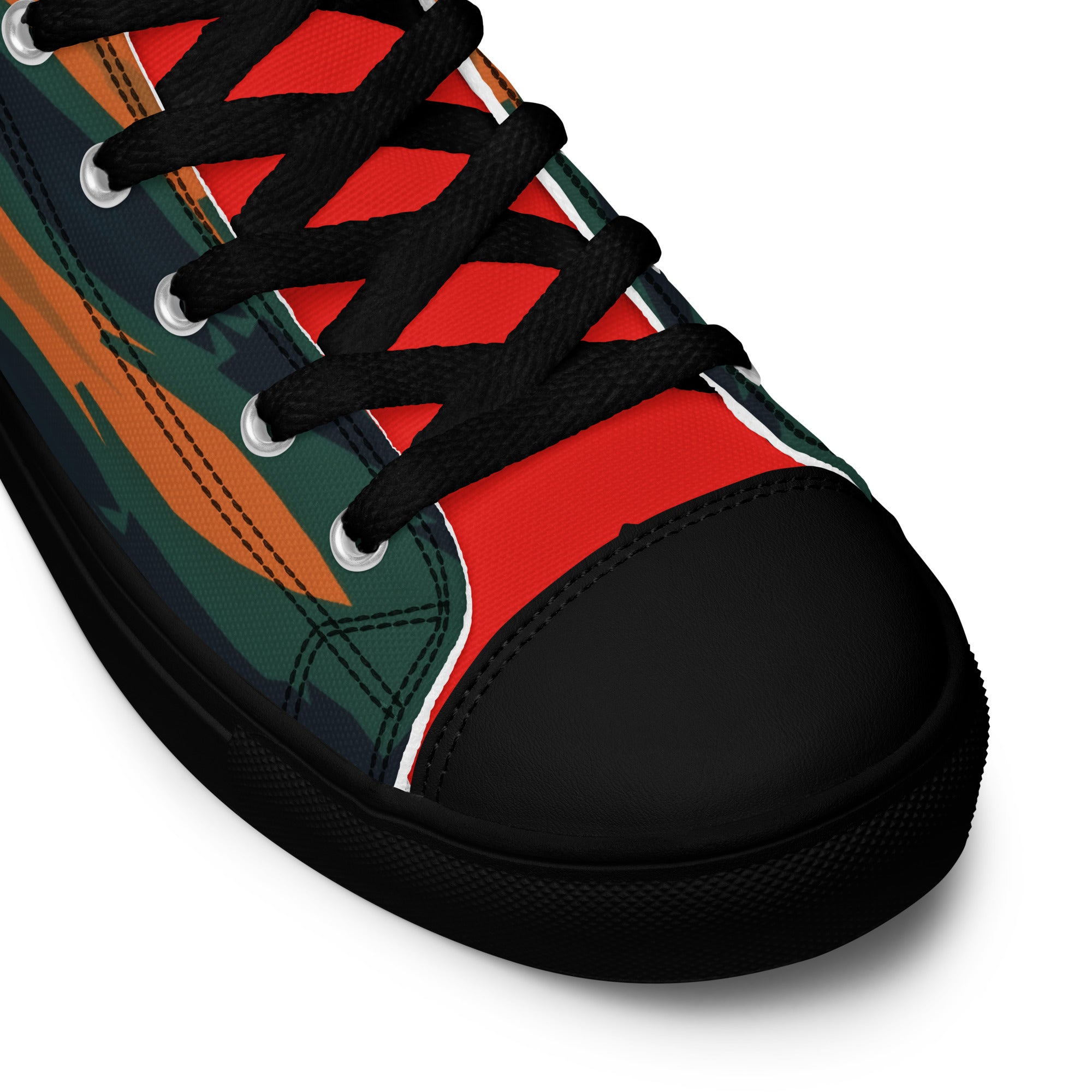Gulf Shore Men's High Top Canvas Shoes Triboca Arts 5