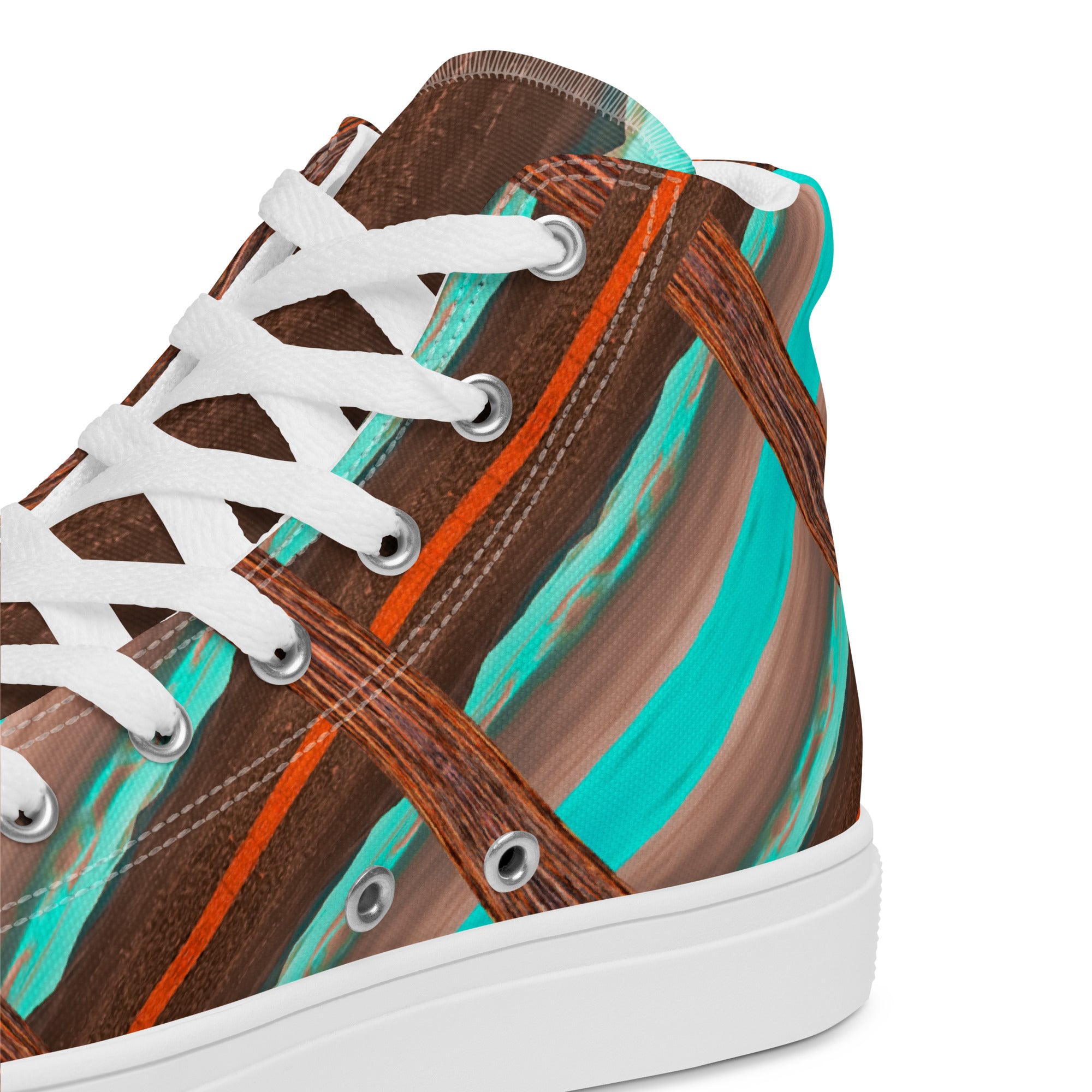 Mojave Trails Men’s High Top Canvas Shoes Triboca Arts