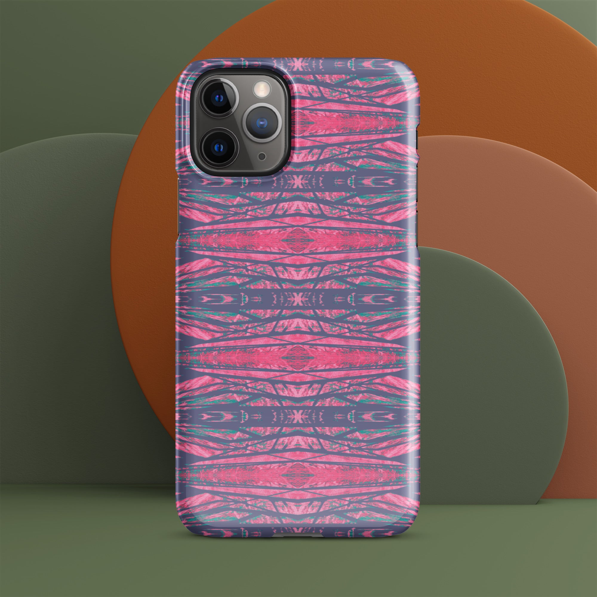 Shadows Gray On Pink Snap Case for iPhone® Triboca Arts iPhone 11 Pro