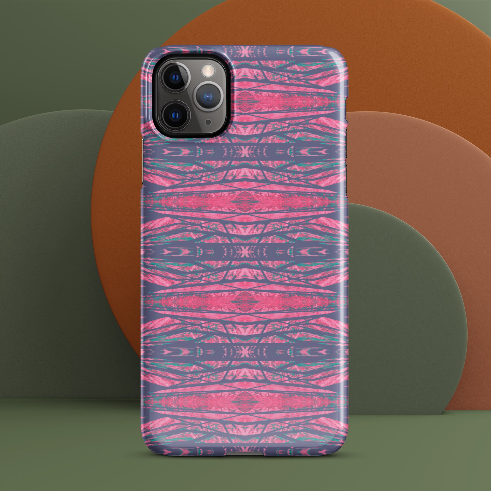 Shadows Gray On Pink Snap Case for iPhone® Triboca Arts iPhone 11 Pro Max