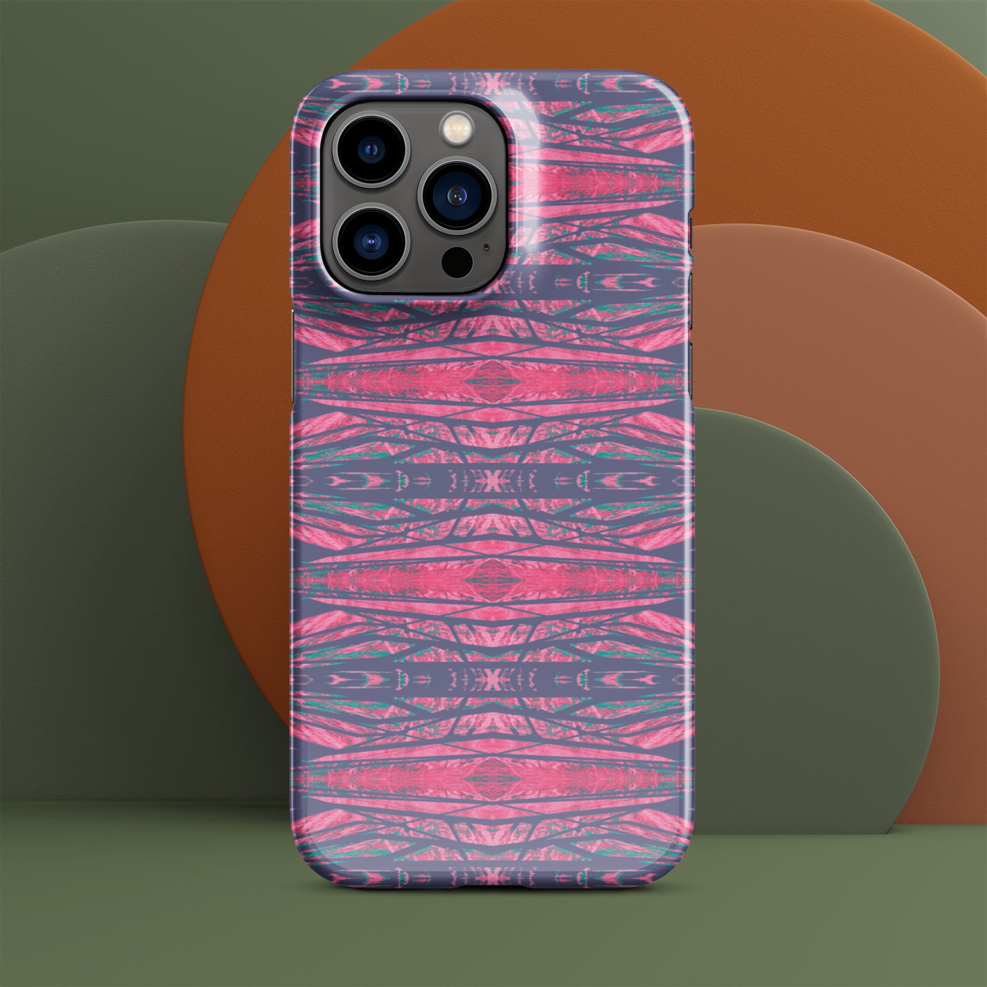 Shadows Gray On Pink Snap Case for iPhone® Triboca Arts iPhone 14 Pro Max
