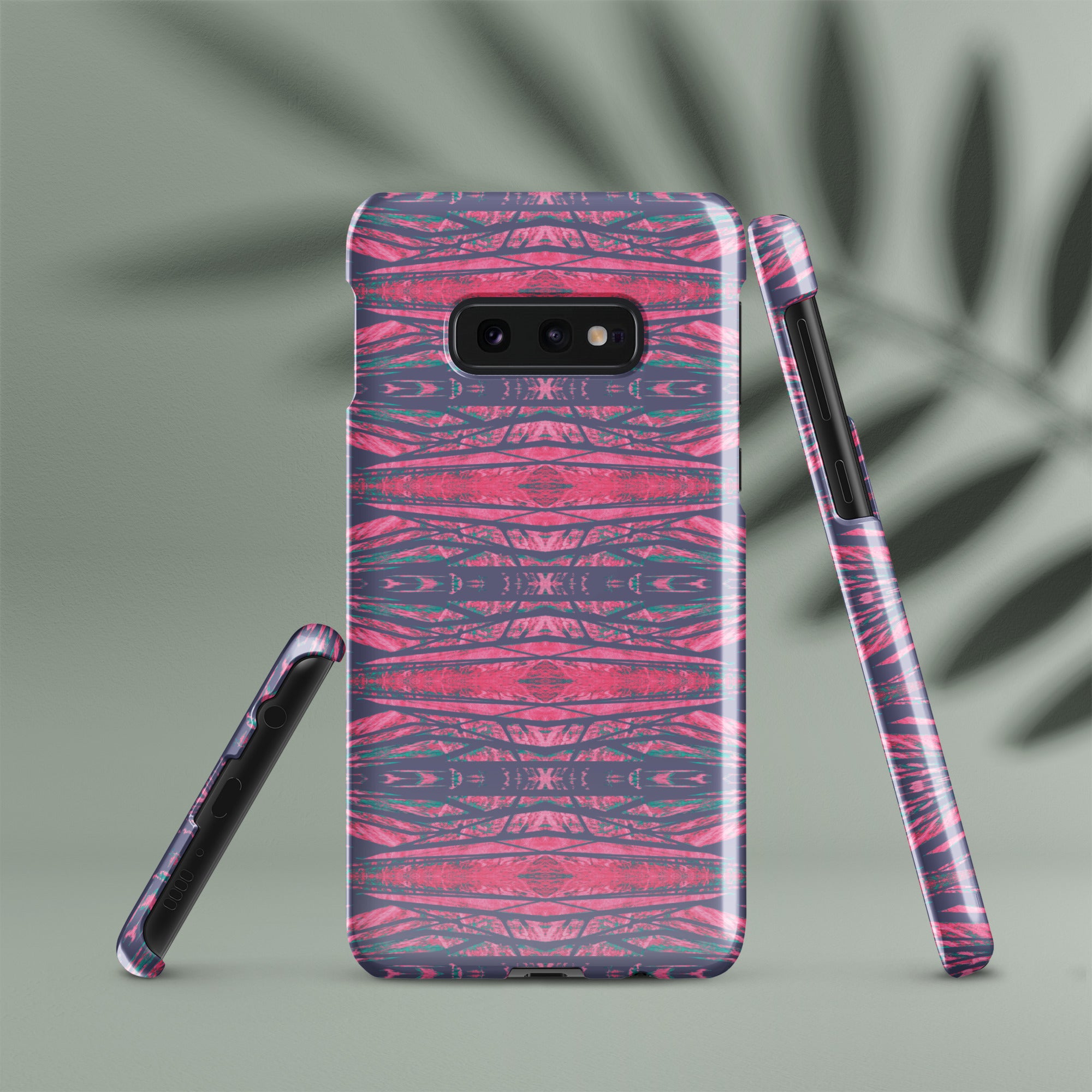 Shadows Gray On Pink Snap Case for Samsung® Triboca Arts Samsung Galaxy S10e