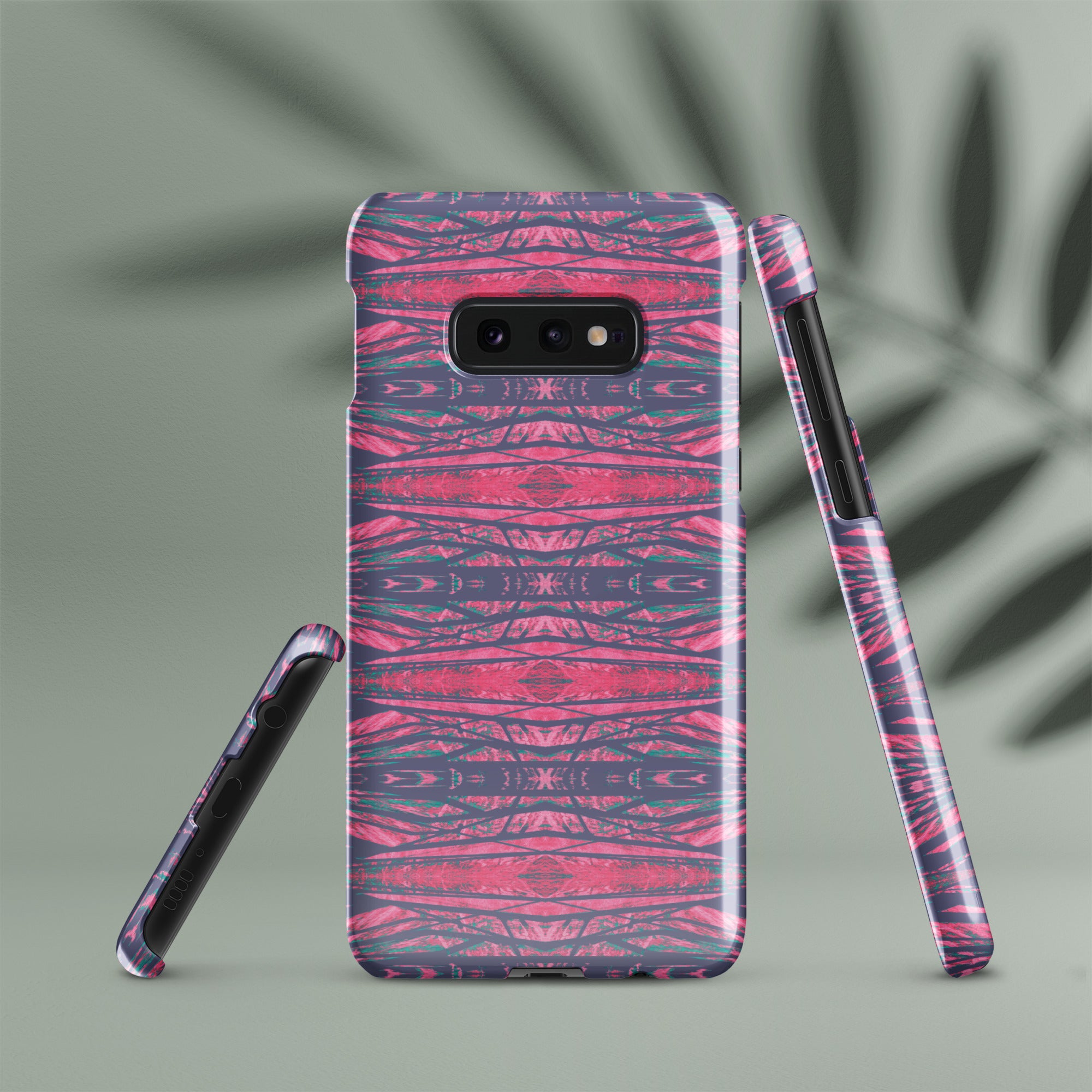 Shadows Gray On Pink Snap Case for Samsung® Triboca Arts Samsung Galaxy S10e  