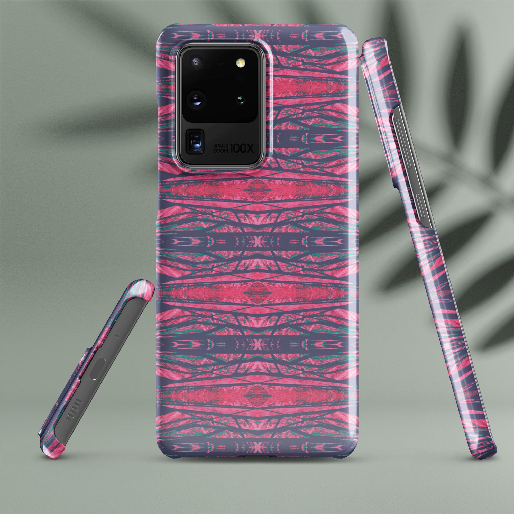 Shadows Gray On Pink Snap Case for Samsung® Triboca Arts Samsung Galaxy S20 Ultra