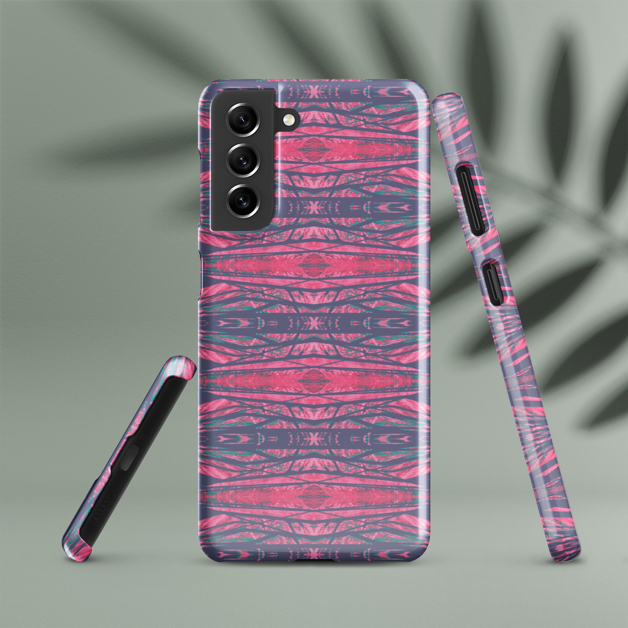 Shadows Gray On Pink Snap Case for Samsung® Triboca Arts Samsung Galaxy S21