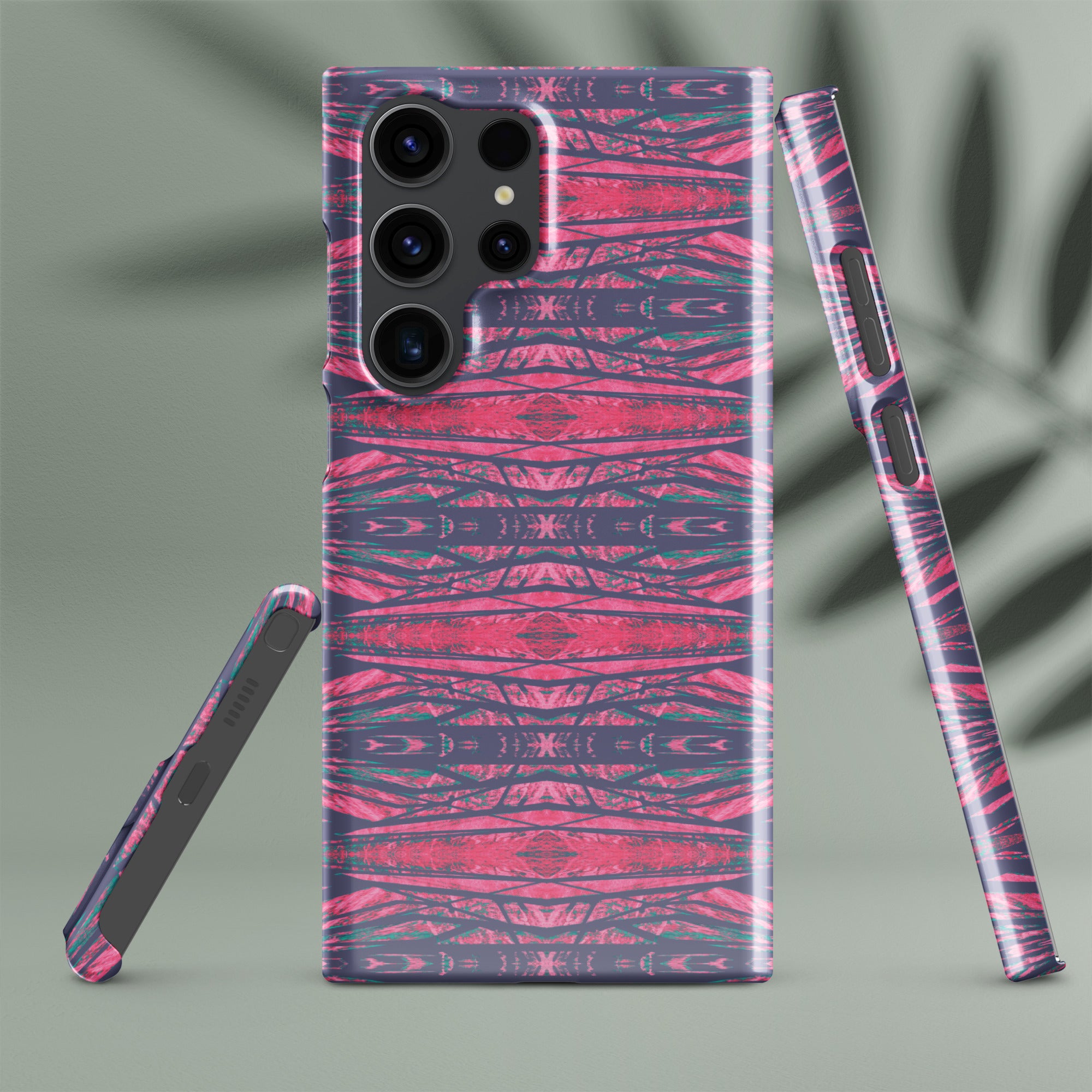 Shadows Gray On Pink Snap Case for Samsung® Triboca Arts Samsung Galaxy S23 Ultra