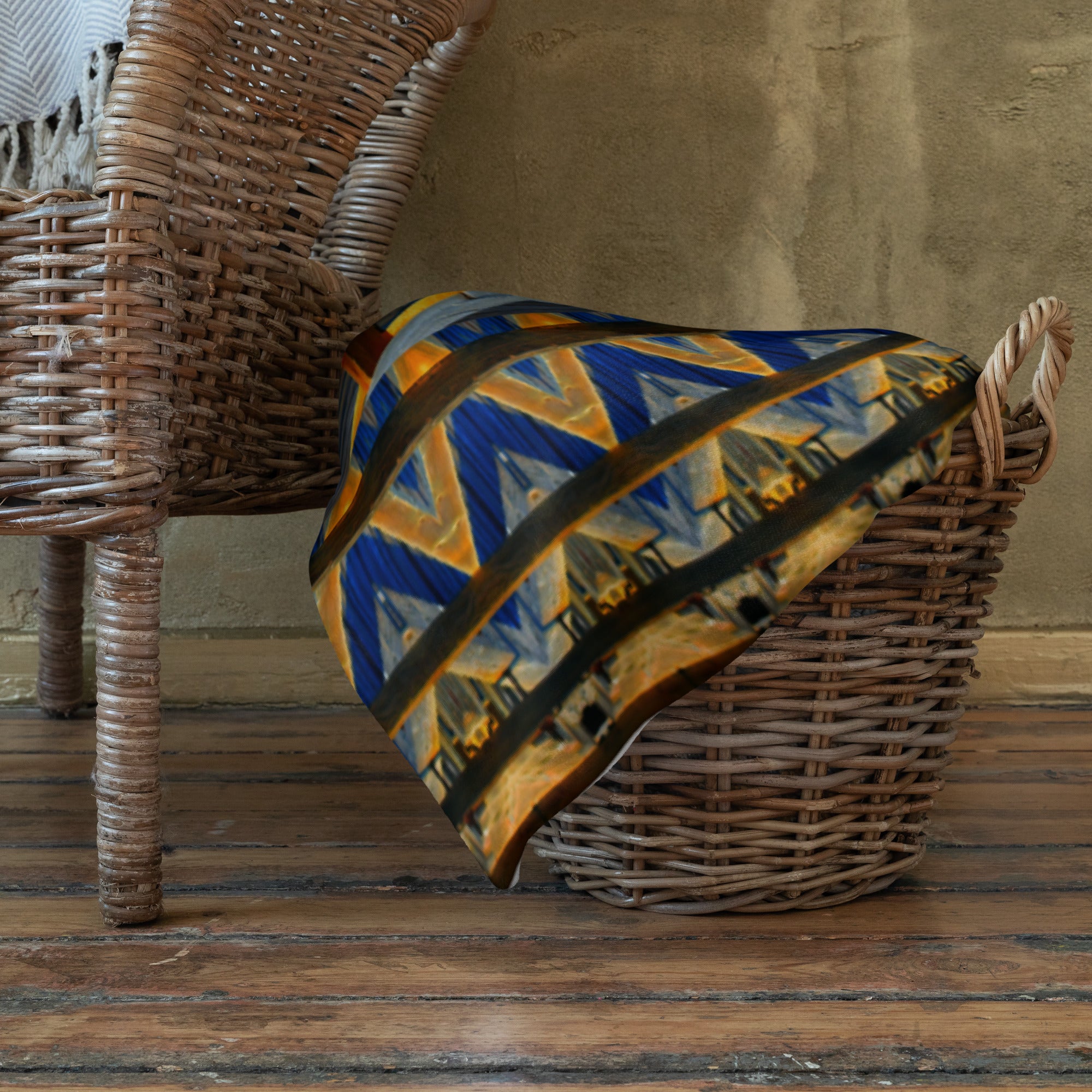 Chevron Stripes And Diamonds Throw Blanket Triboca Arts Default Title