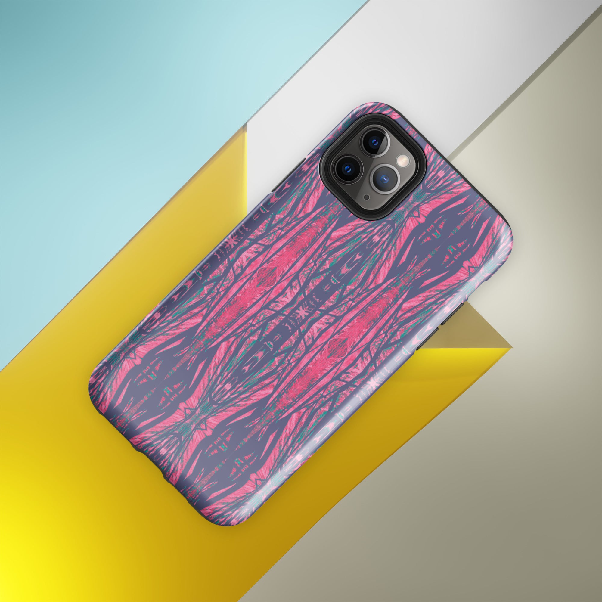 Shadows Gray On Pink Tough Case for iPhone® Triboca Arts iPhone 11 Pro Max  