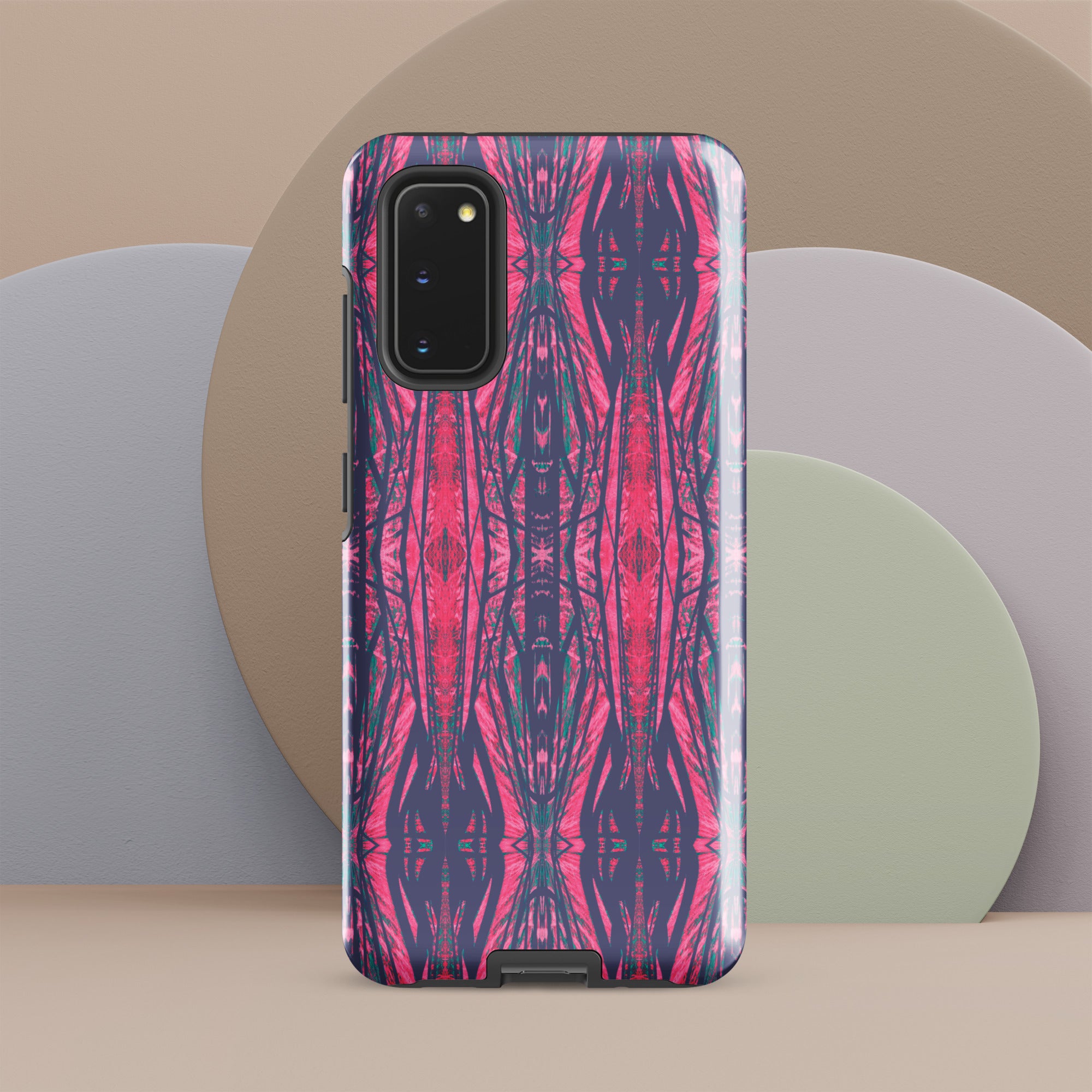 Shadows Gray On Pink Tough Case for Samsung® Triboca Arts Samsung Galaxy S20