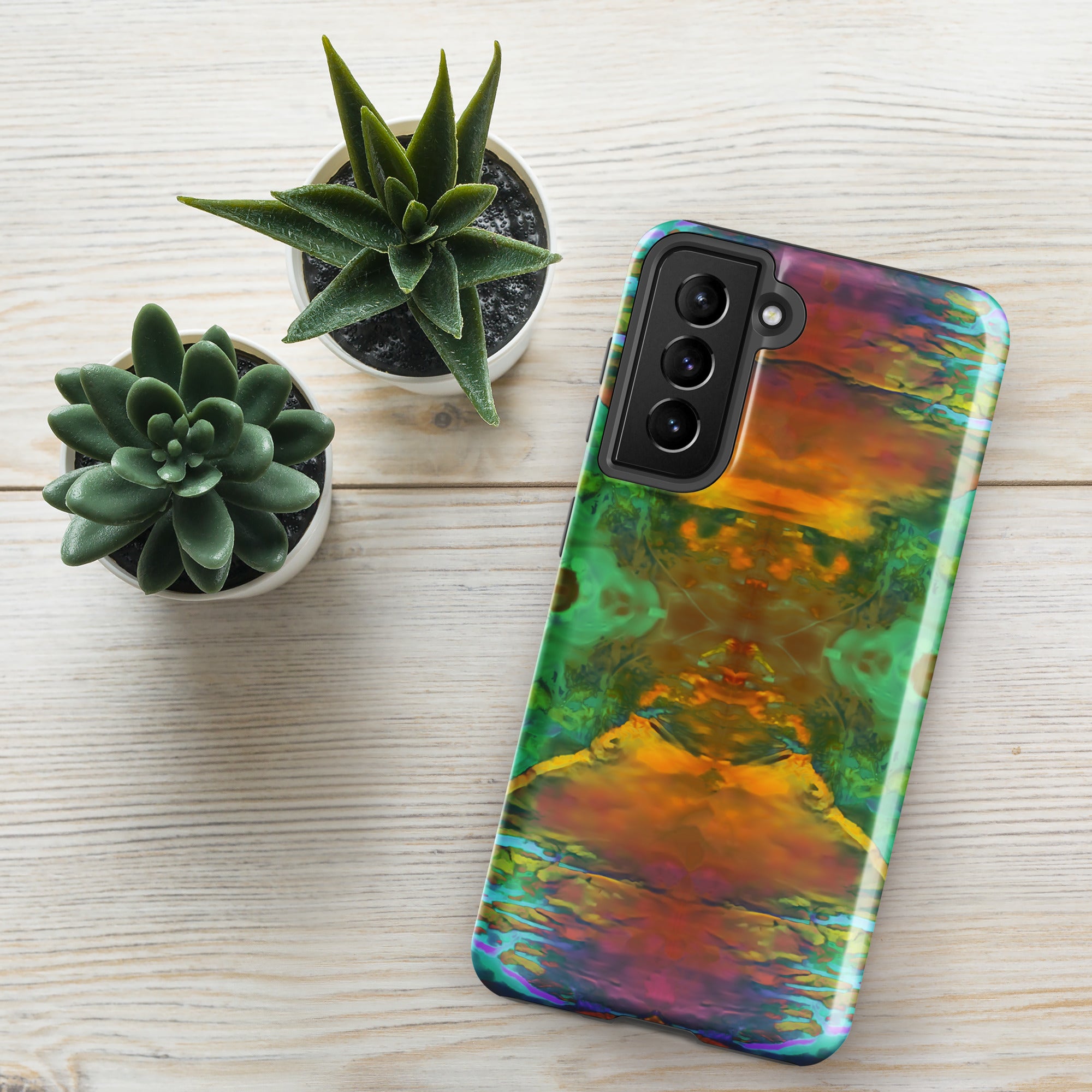 Gold Canyon Tough Case for Samsung® Triboca Arts Samsung Galaxy S21 FE