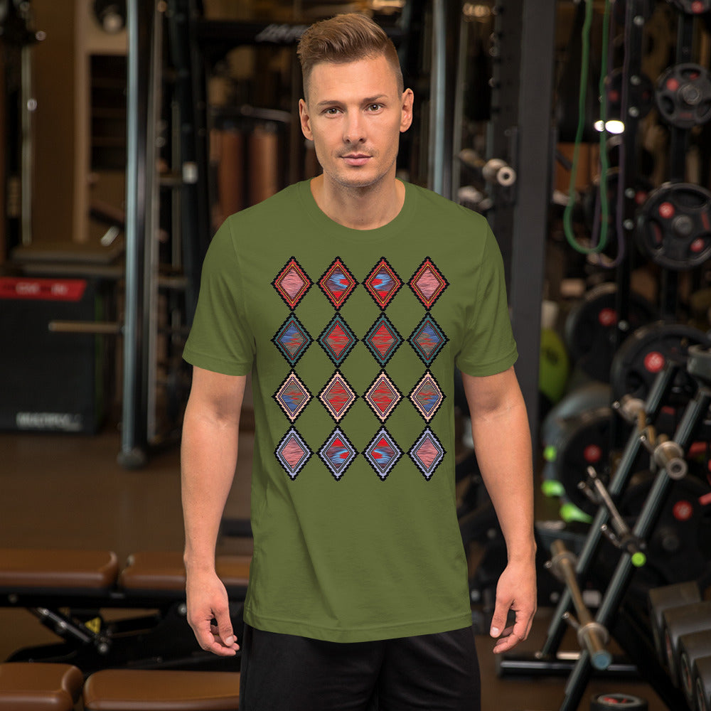 Homelands Men's Colored T-Shirt Triboca Arts Olive S 