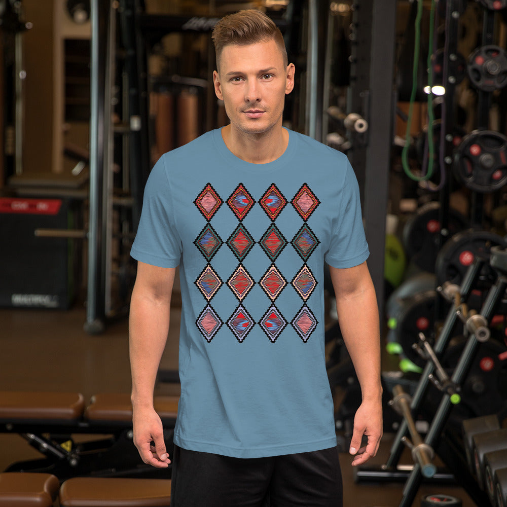 Homelands Men's Colored T-Shirt Triboca Arts Steel Blue S
