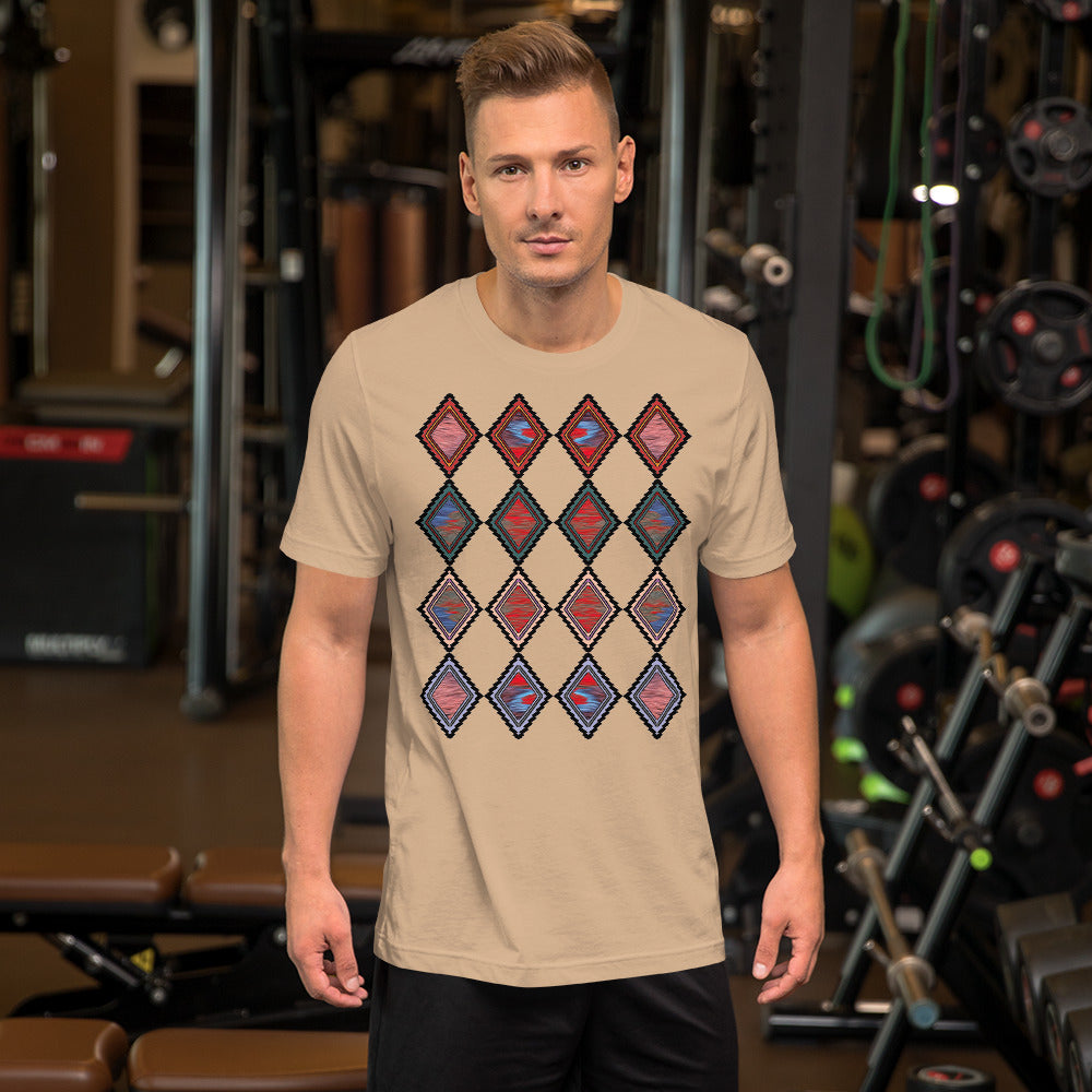 Homelands Men's Colored T-Shirt Triboca Arts Tan XS 