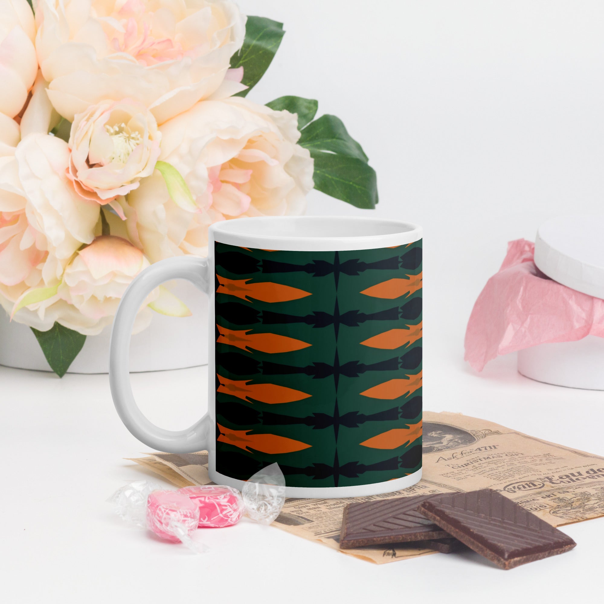 Gulf Shore White Glossy Mug Triboca Arts