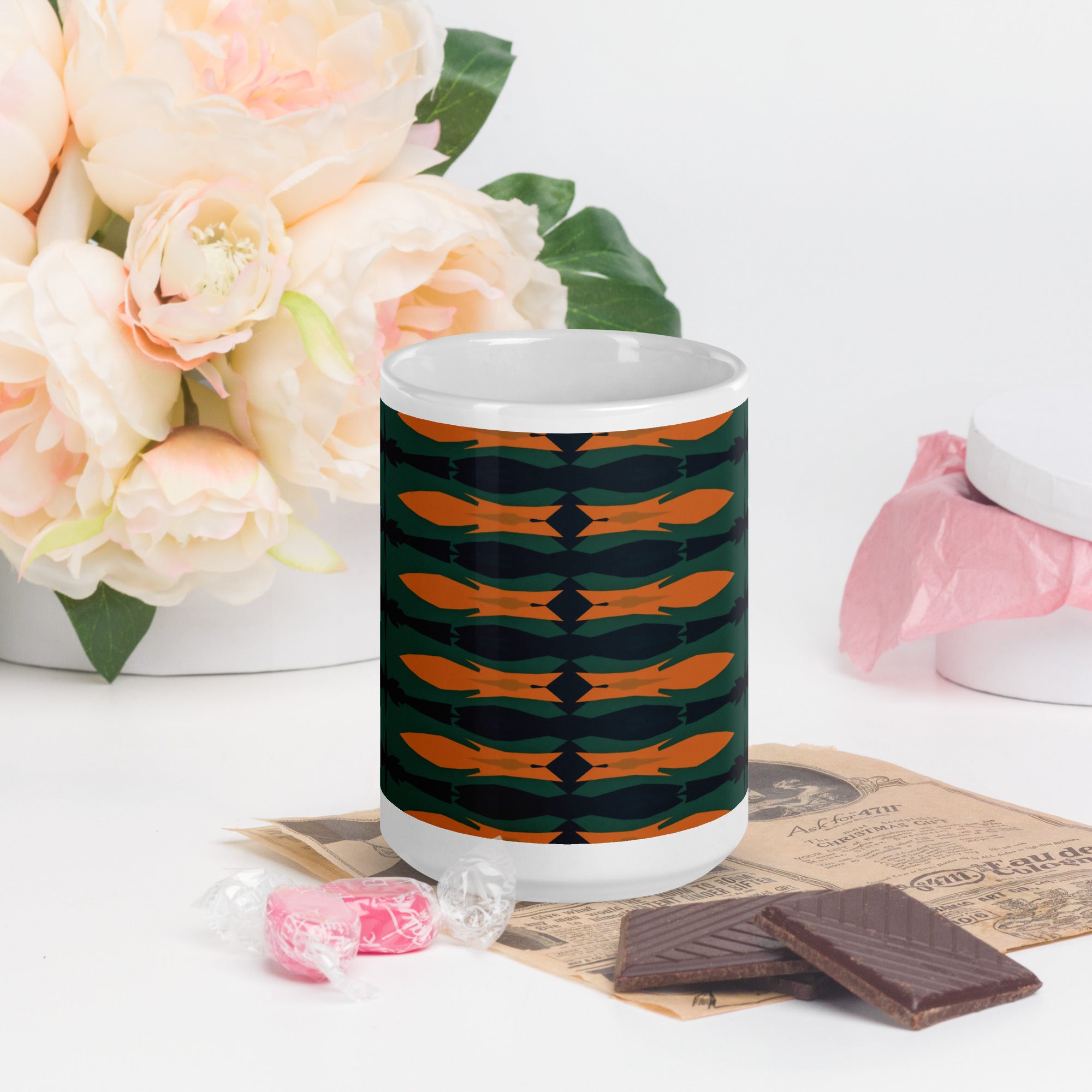 Gulf Shore White Glossy Mug Triboca Arts