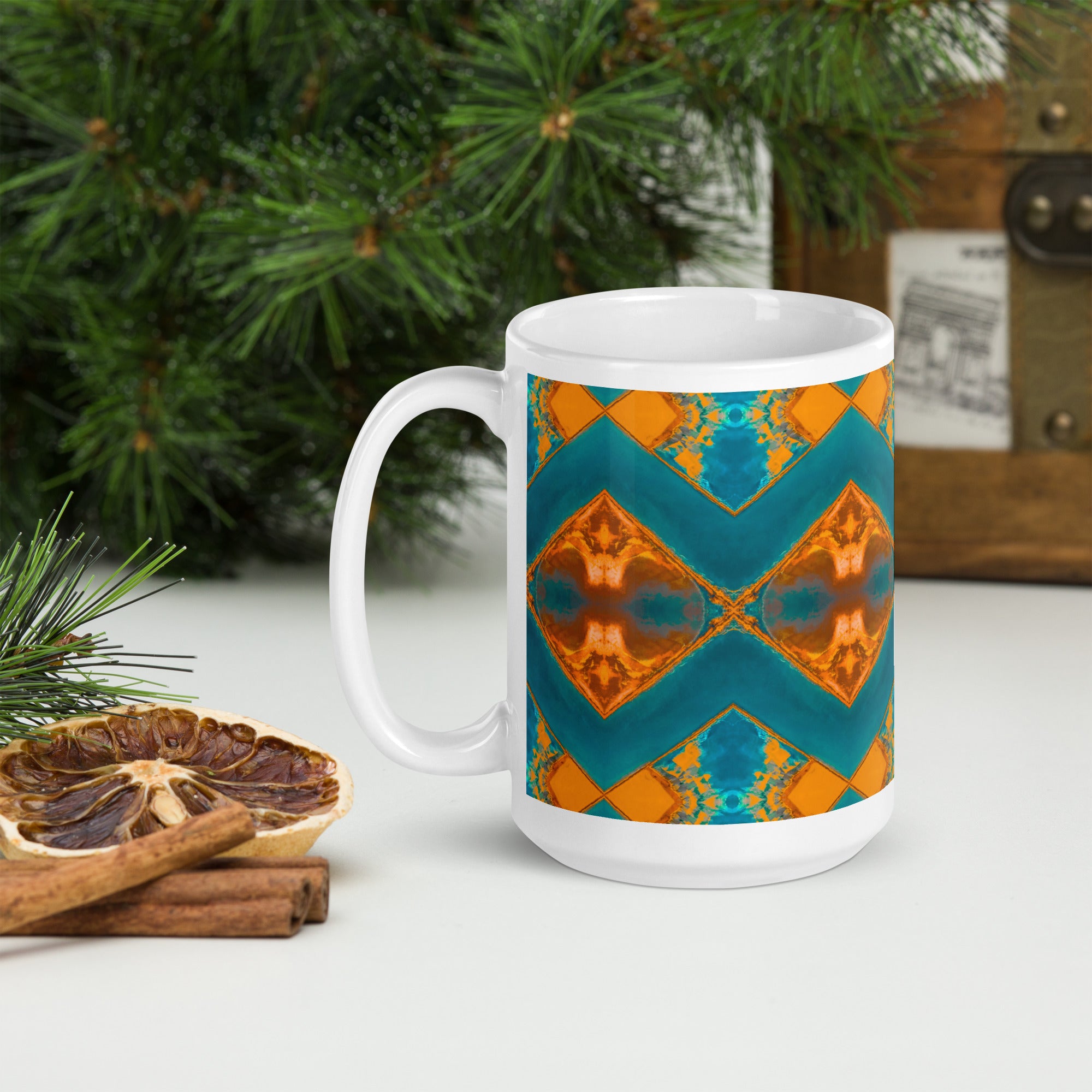 Bay Jetties White Glossy Mug Triboca Arts