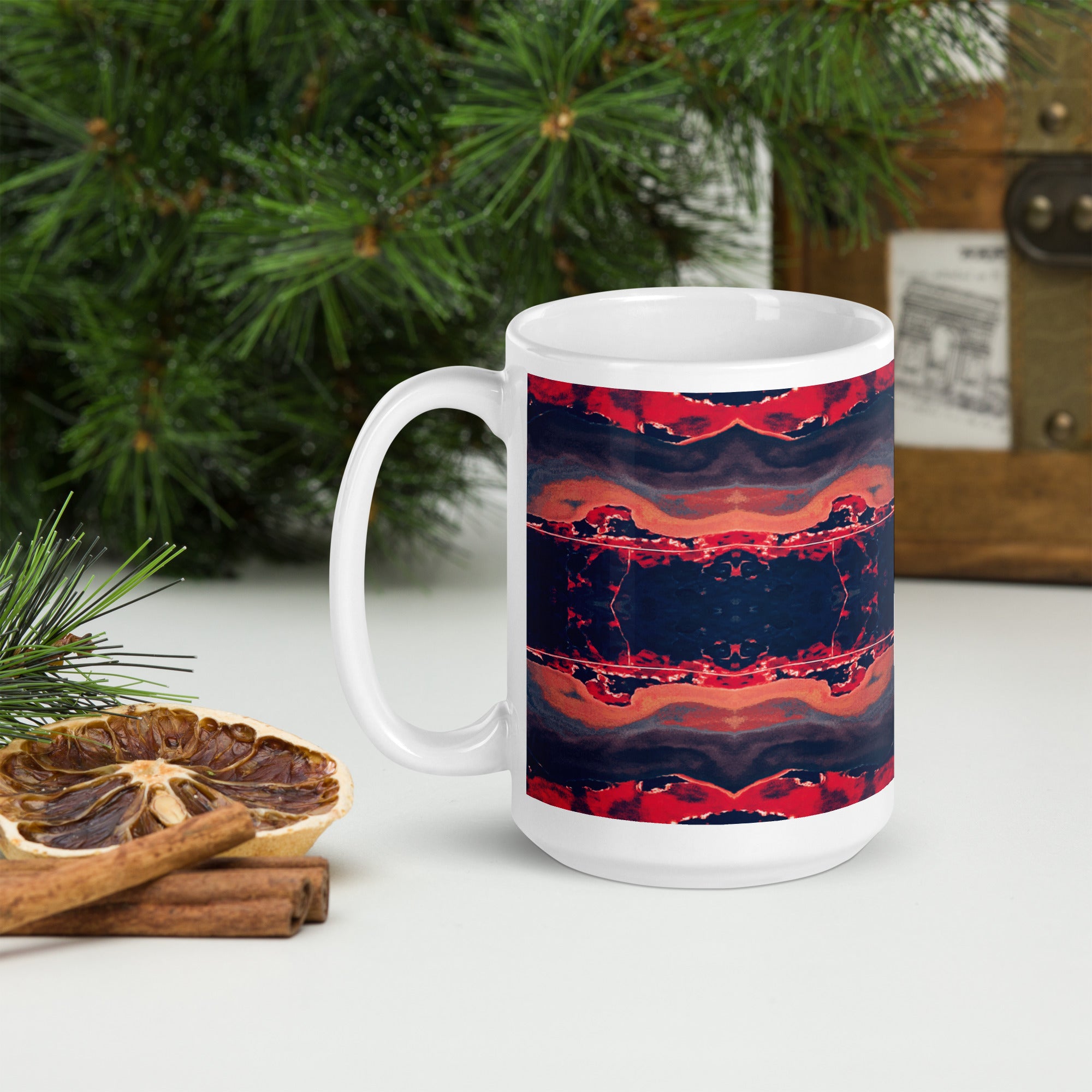 Gulf Shore White Glossy Mug Triboca Arts