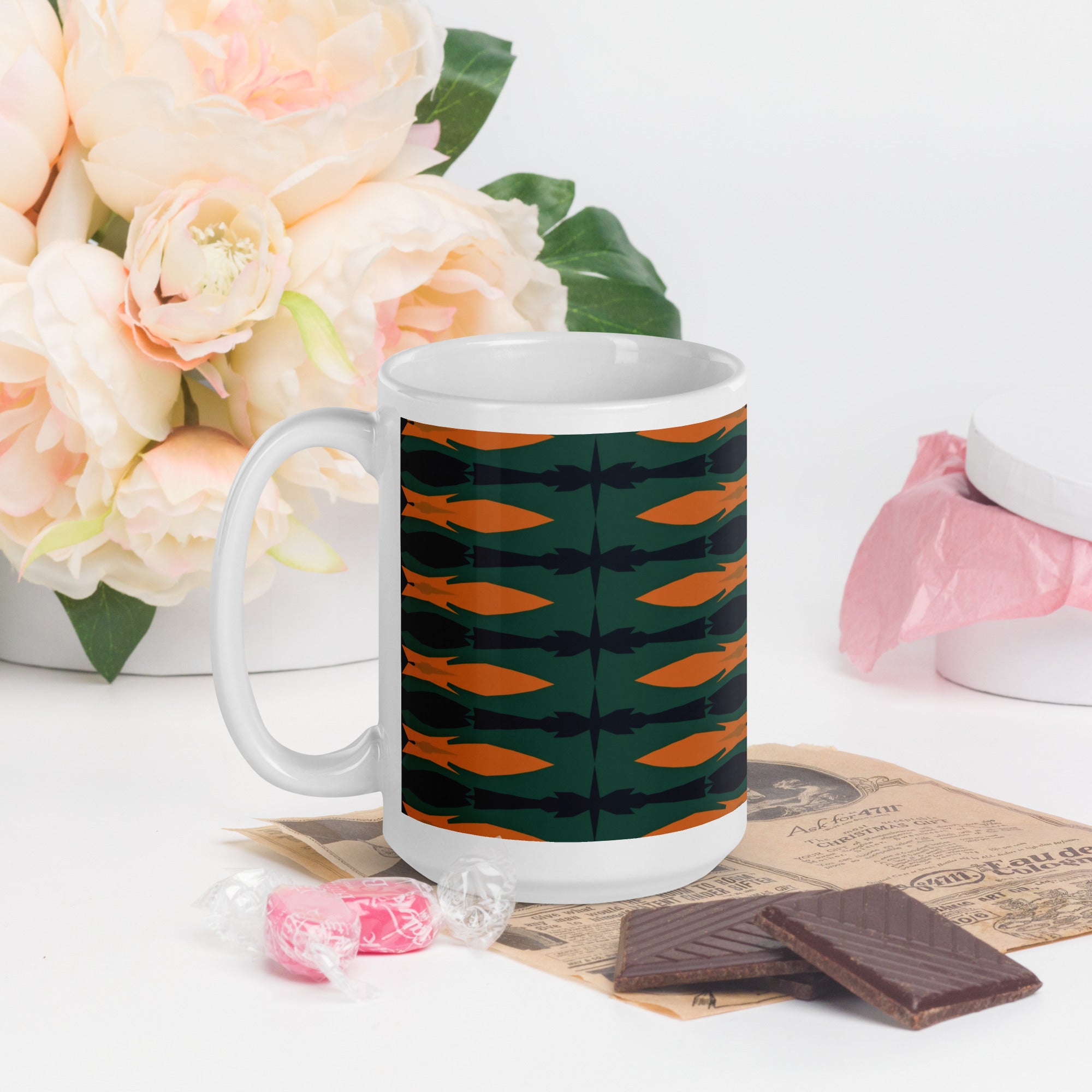 Gulf Shore White Glossy Mug Triboca Arts