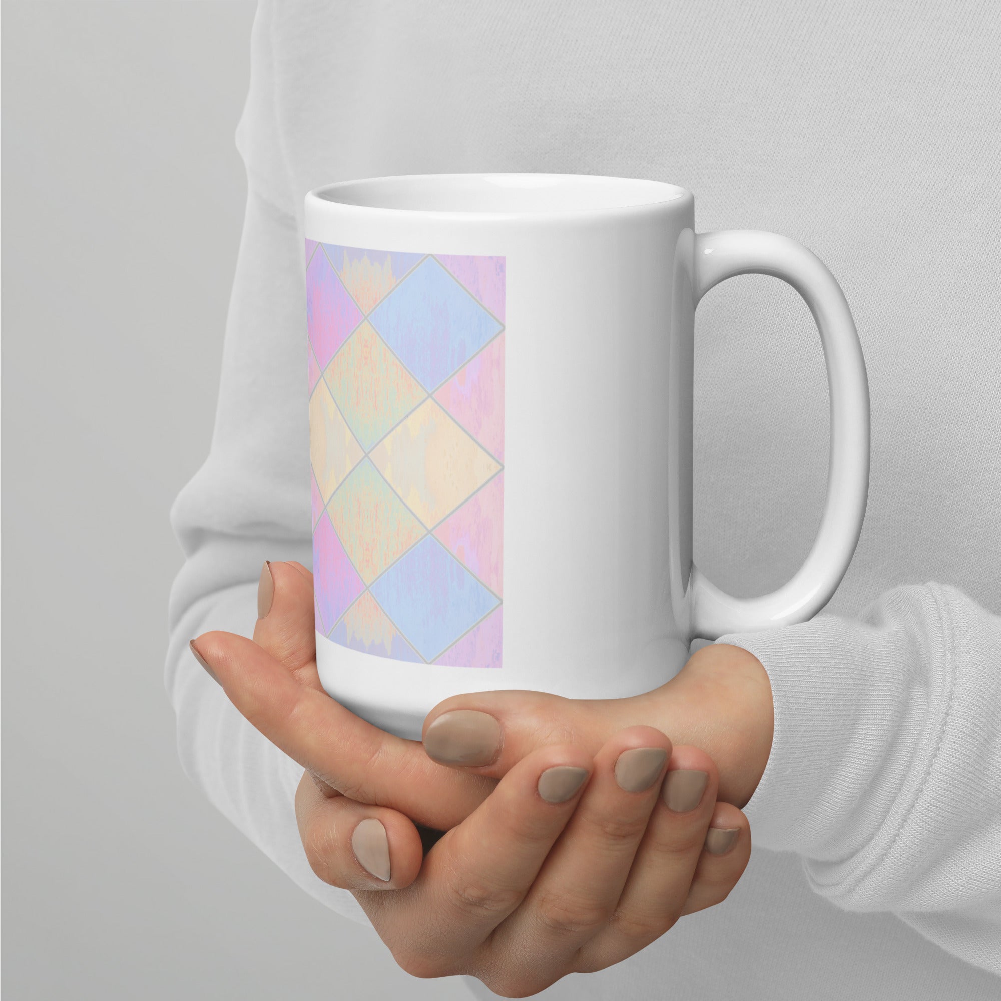 Break Diamonds Soft on White Glossy Mug Triboca Arts Default Title  