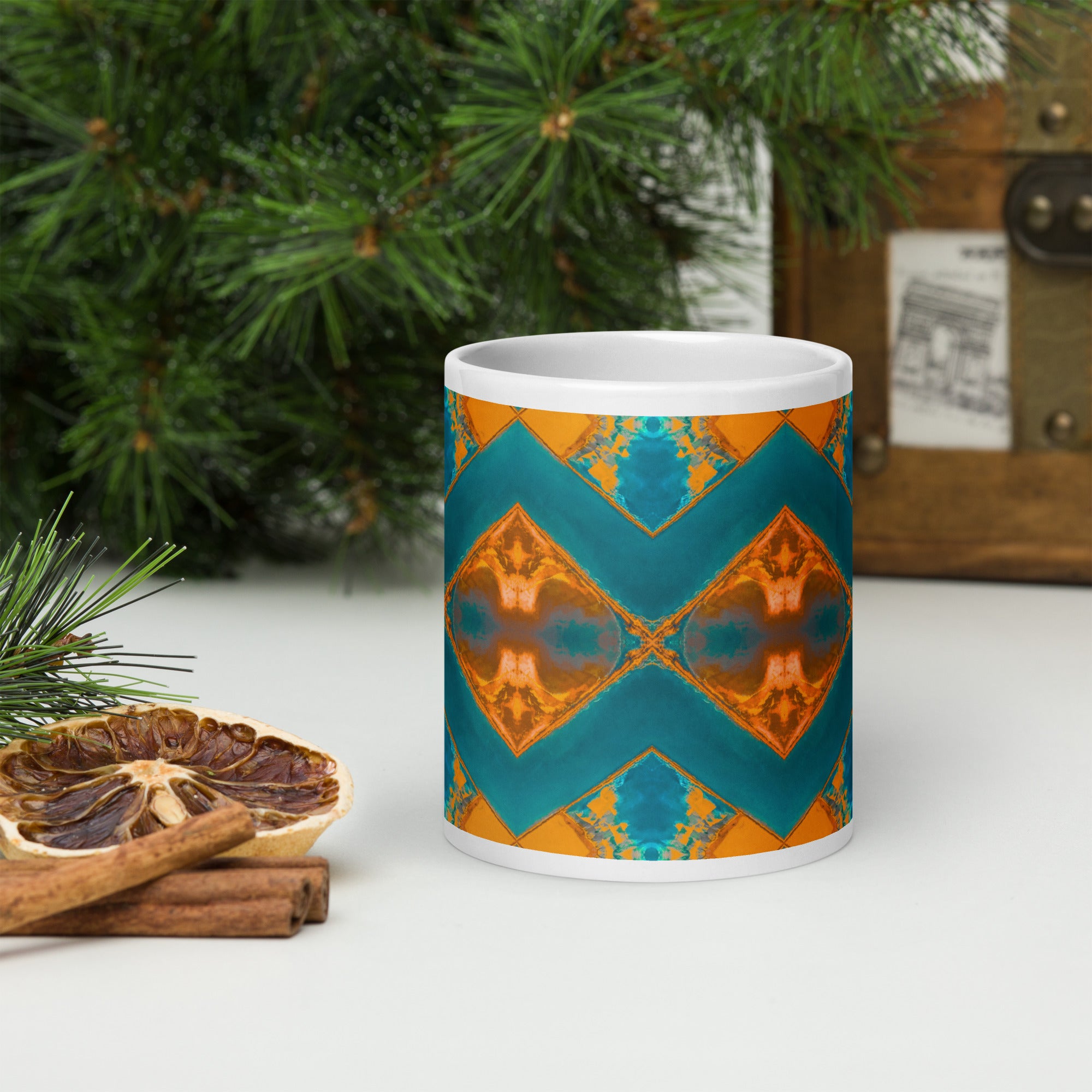 Bay Jetties White Glossy Mug Triboca Arts