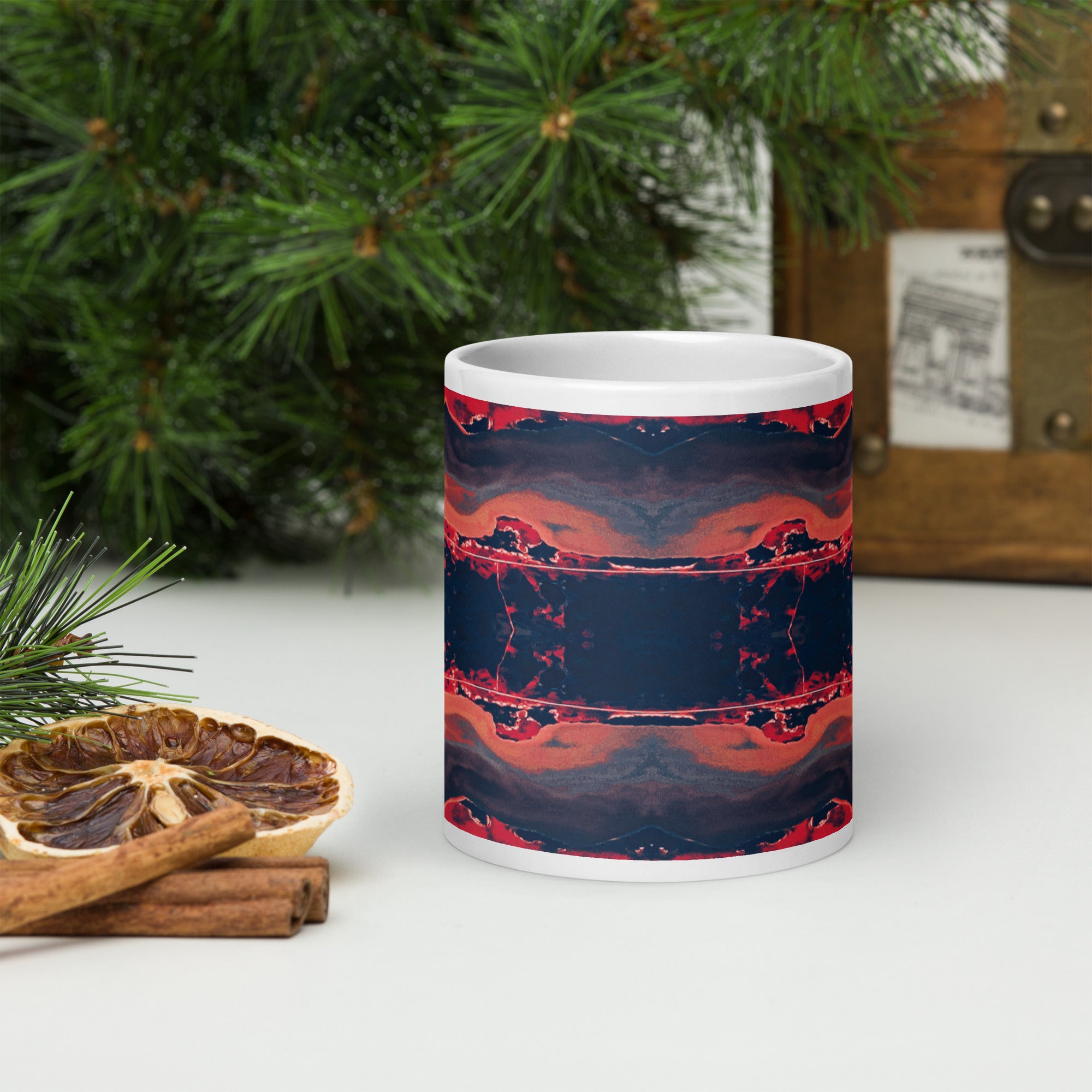 Gulf Shore White Glossy Mug Triboca Arts