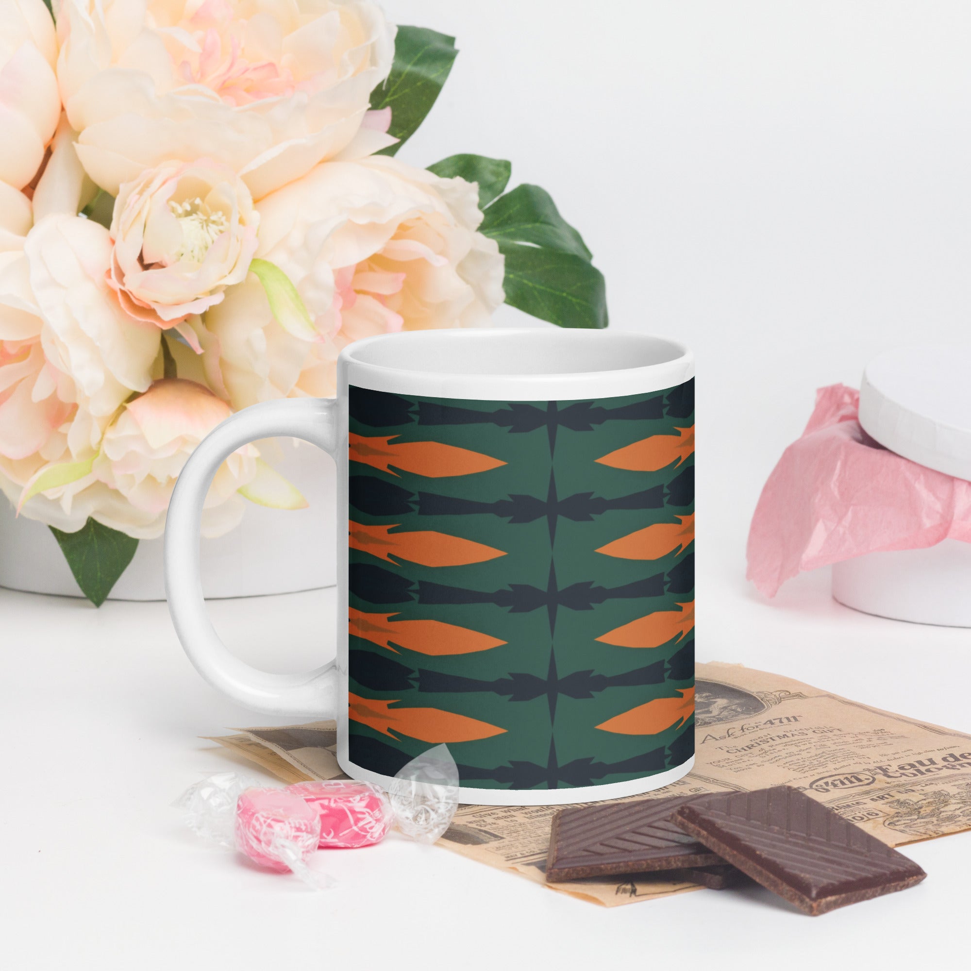 Gulf Shore White Glossy Mug Triboca Arts