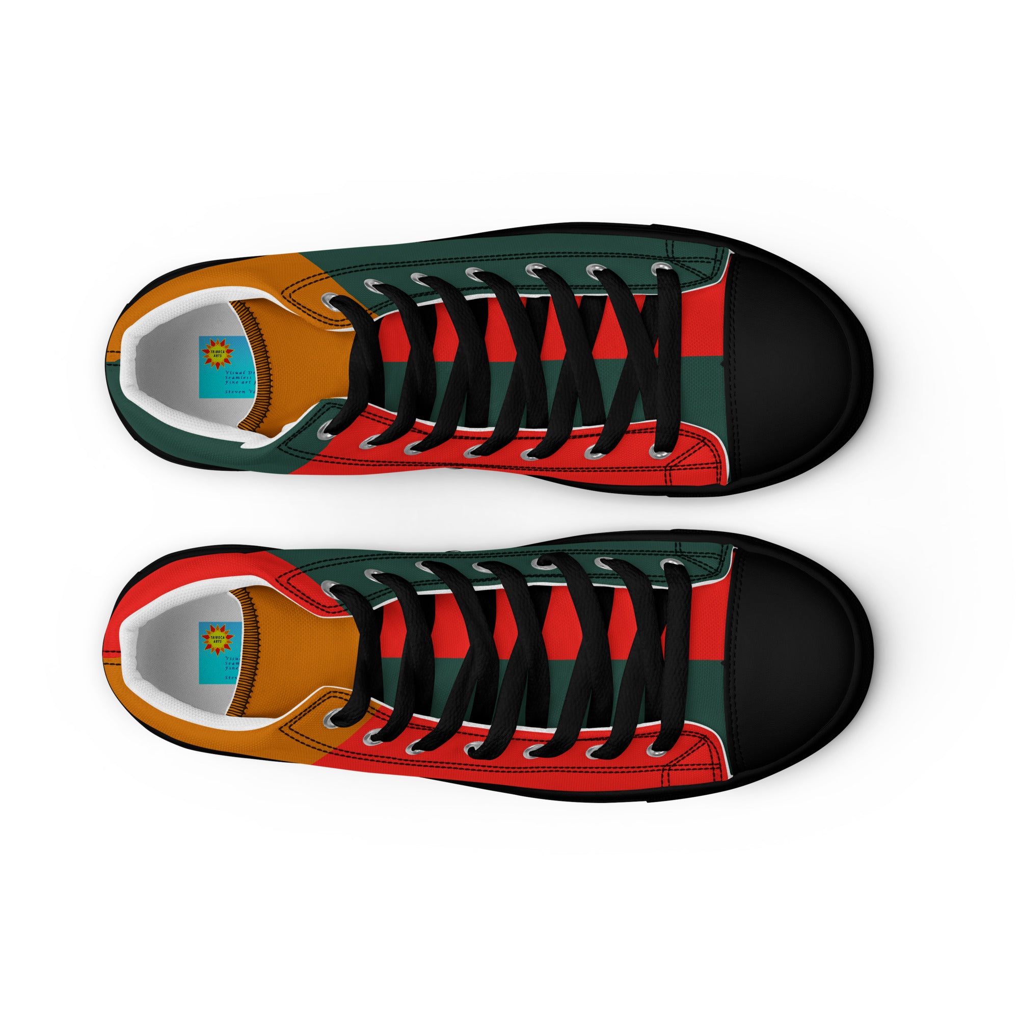 Gulf Shore Women's High Top Canvas Shoes Triboca Arts