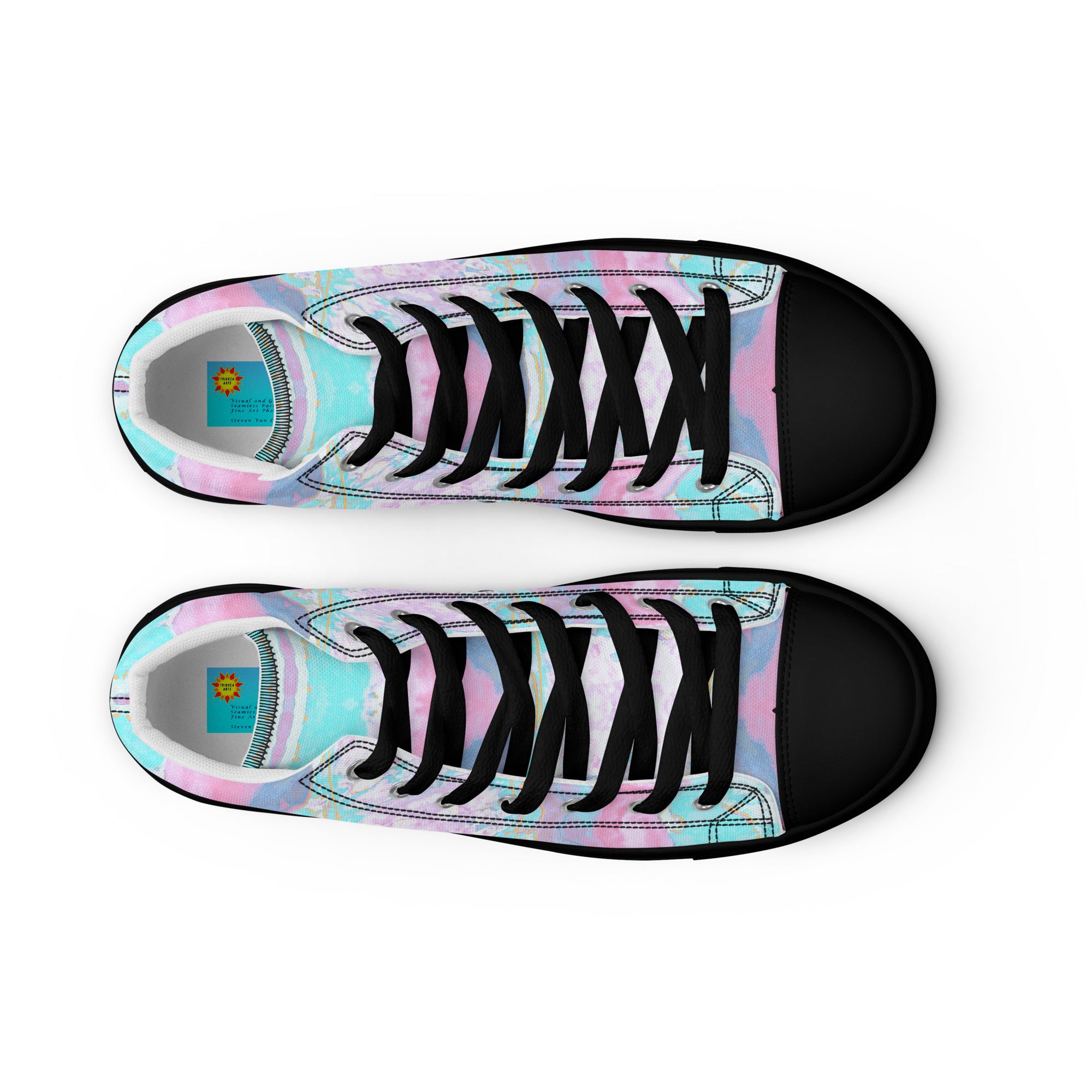 Gulf Shore Women's High Top Canvas Shoes Triboca Arts