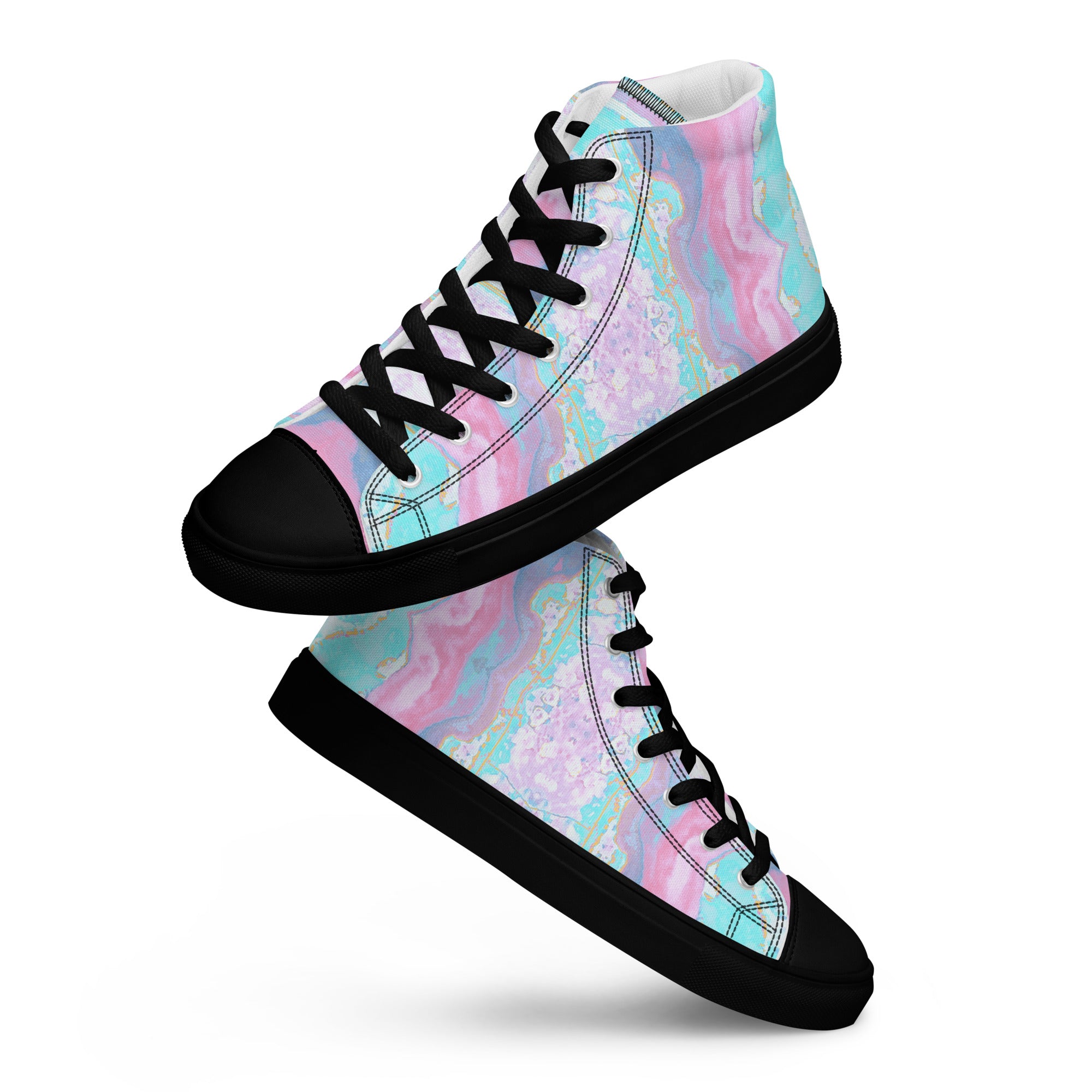 Gulf Shore Women's High Top Canvas Shoes Triboca Arts