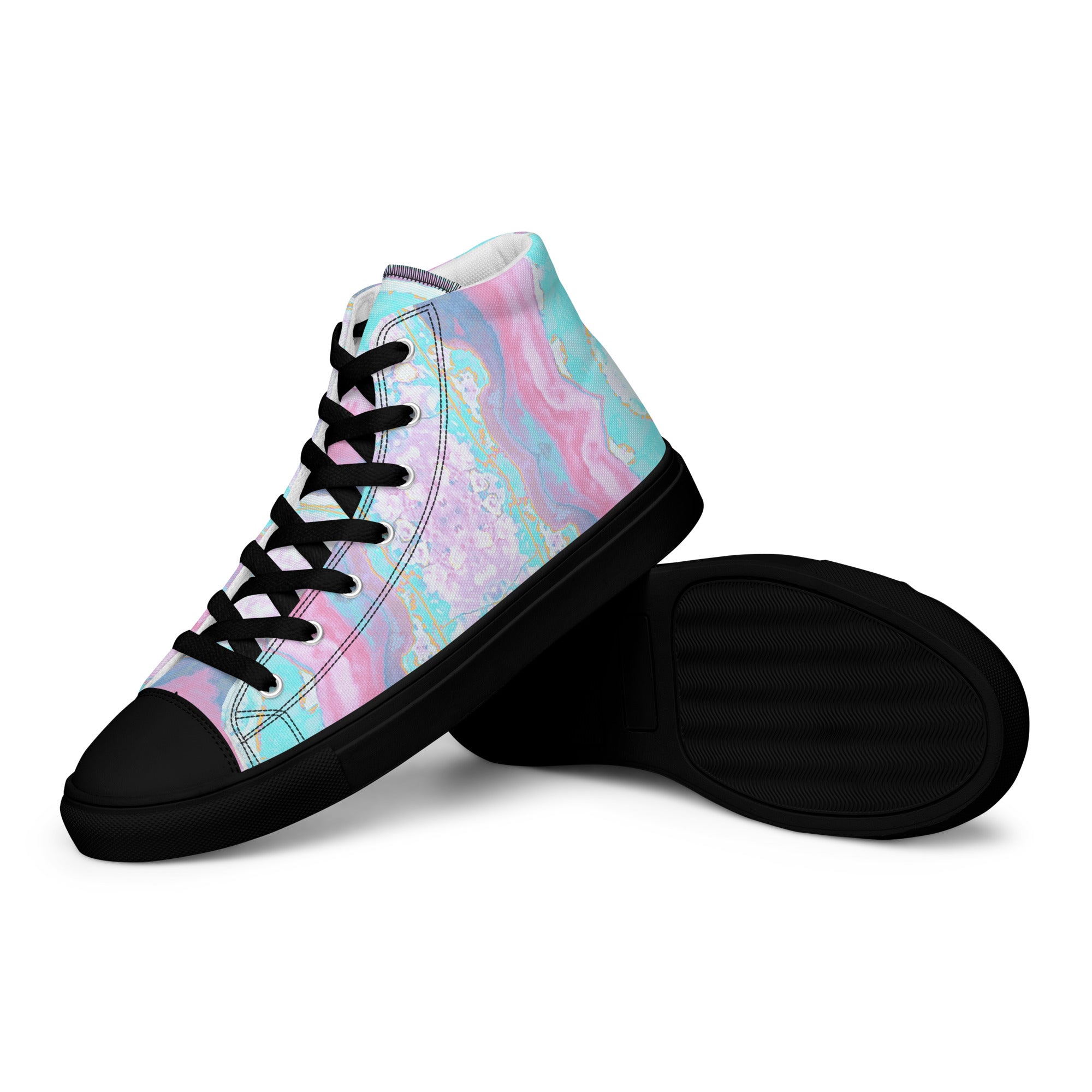 Gulf Shore Women's High Top Canvas Shoes Triboca Arts