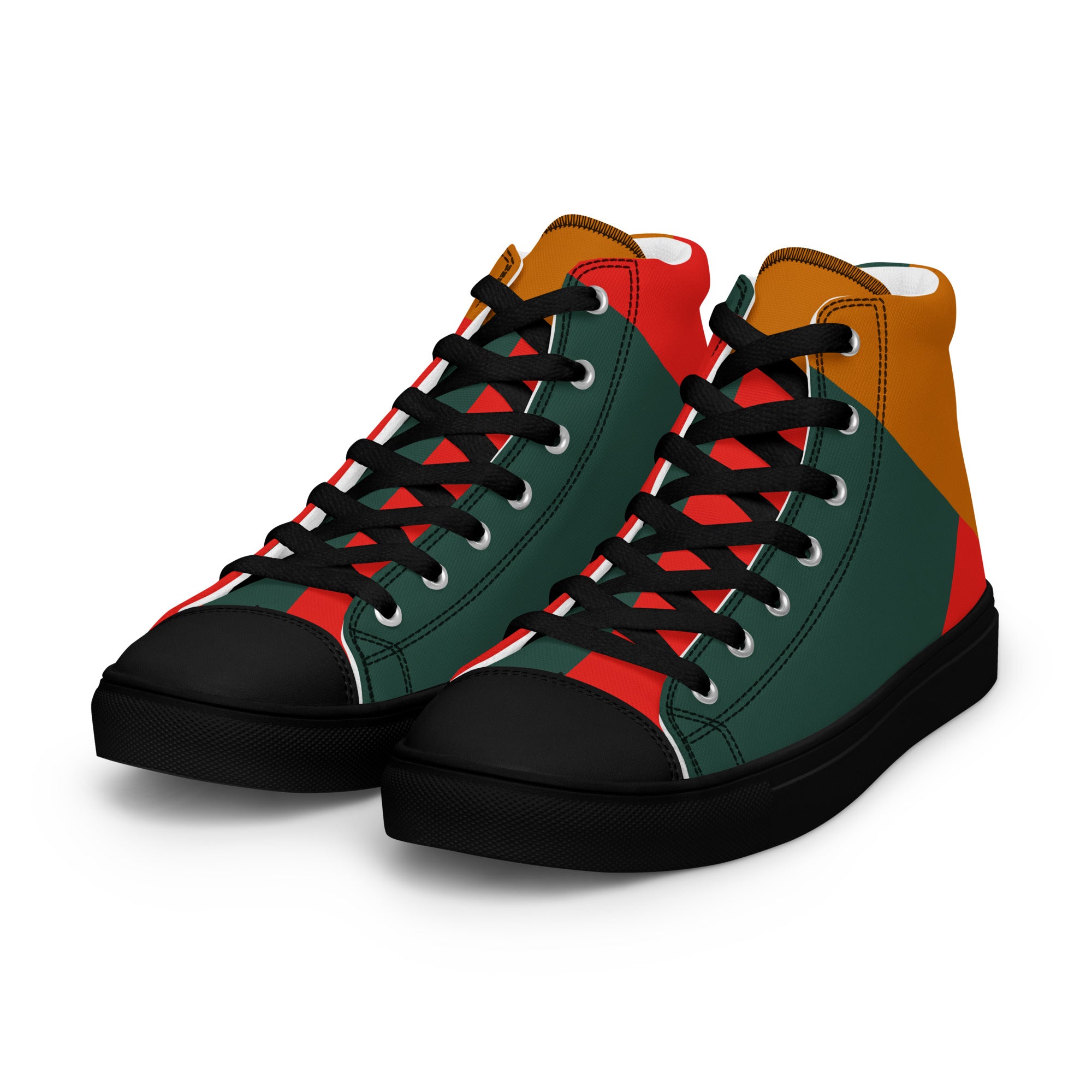 Gulf Shore Women's High Top Canvas Shoes Triboca Arts