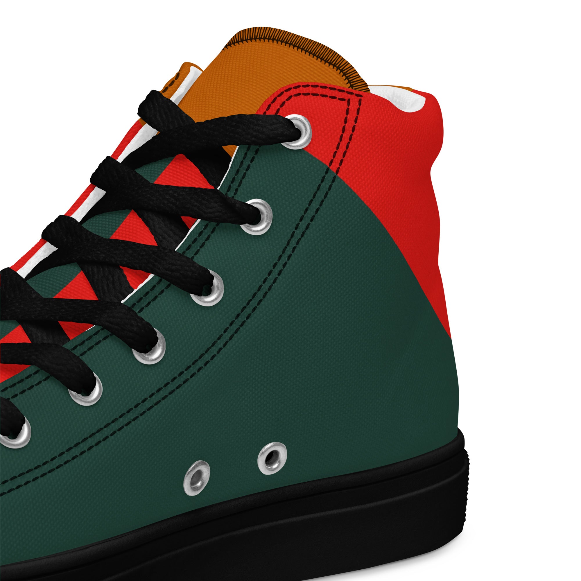 Gulf Shore Women's High Top Canvas Shoes Triboca Arts