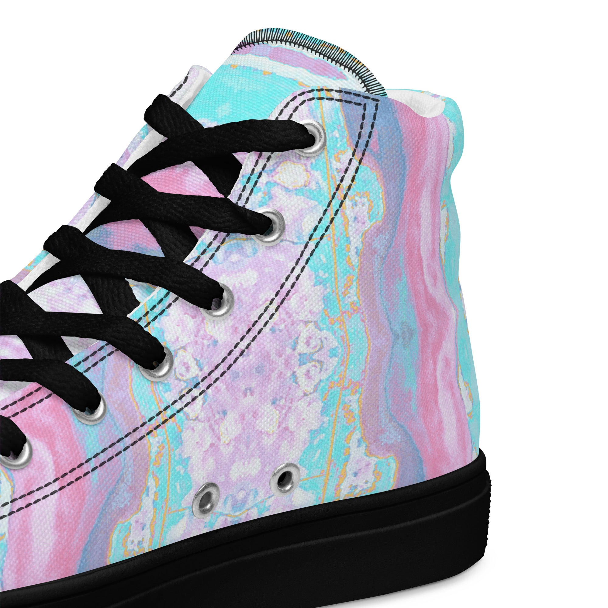 Gulf Shore Women's High Top Canvas Shoes Triboca Arts