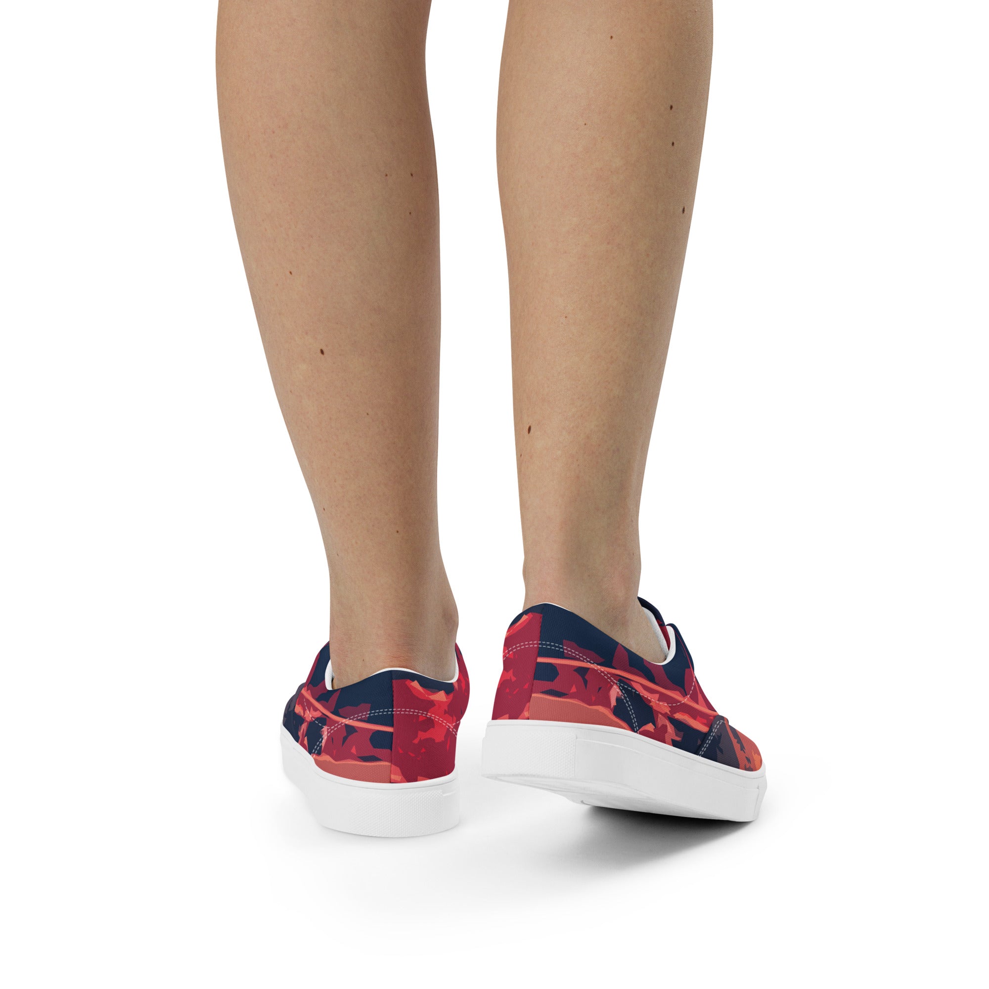 Gulf Shore Women's Lace-Up Canvas Shoes Triboca Arts