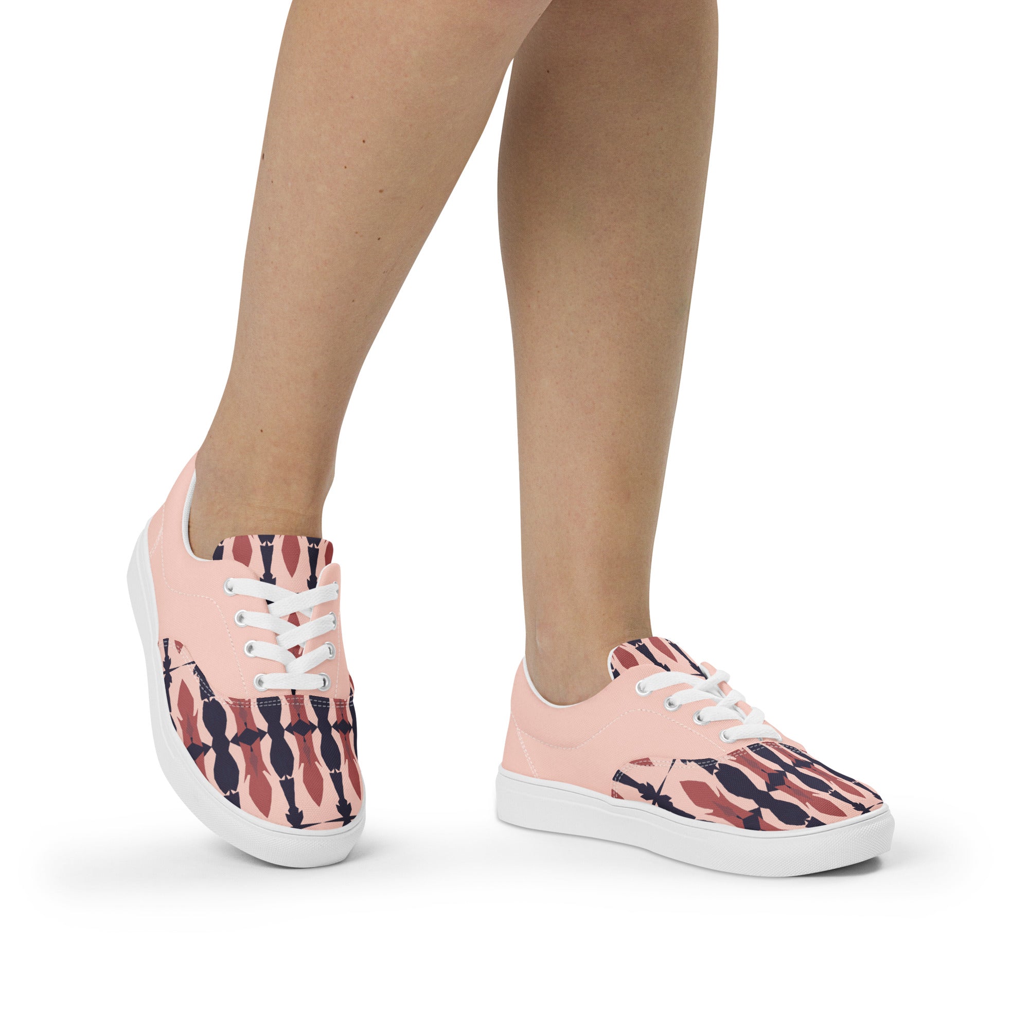 Gulf Shore Women's Lace-Up Canvas Shoes Triboca Arts
