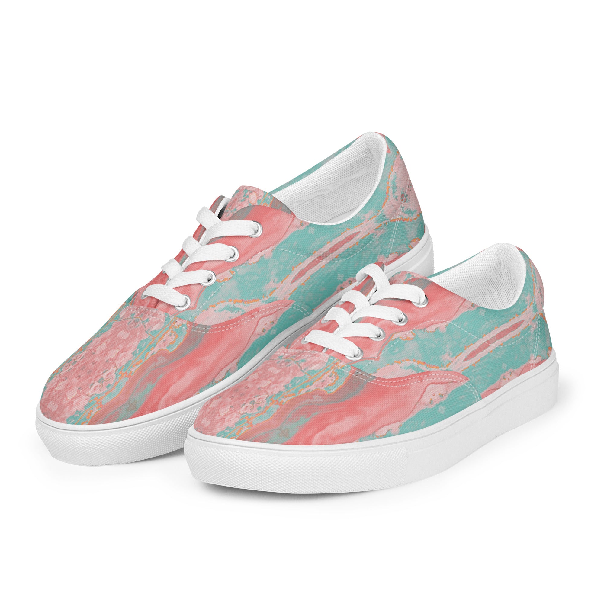 Gulf Shore Women's Lace-Up Canvas Shoes Triboca Arts