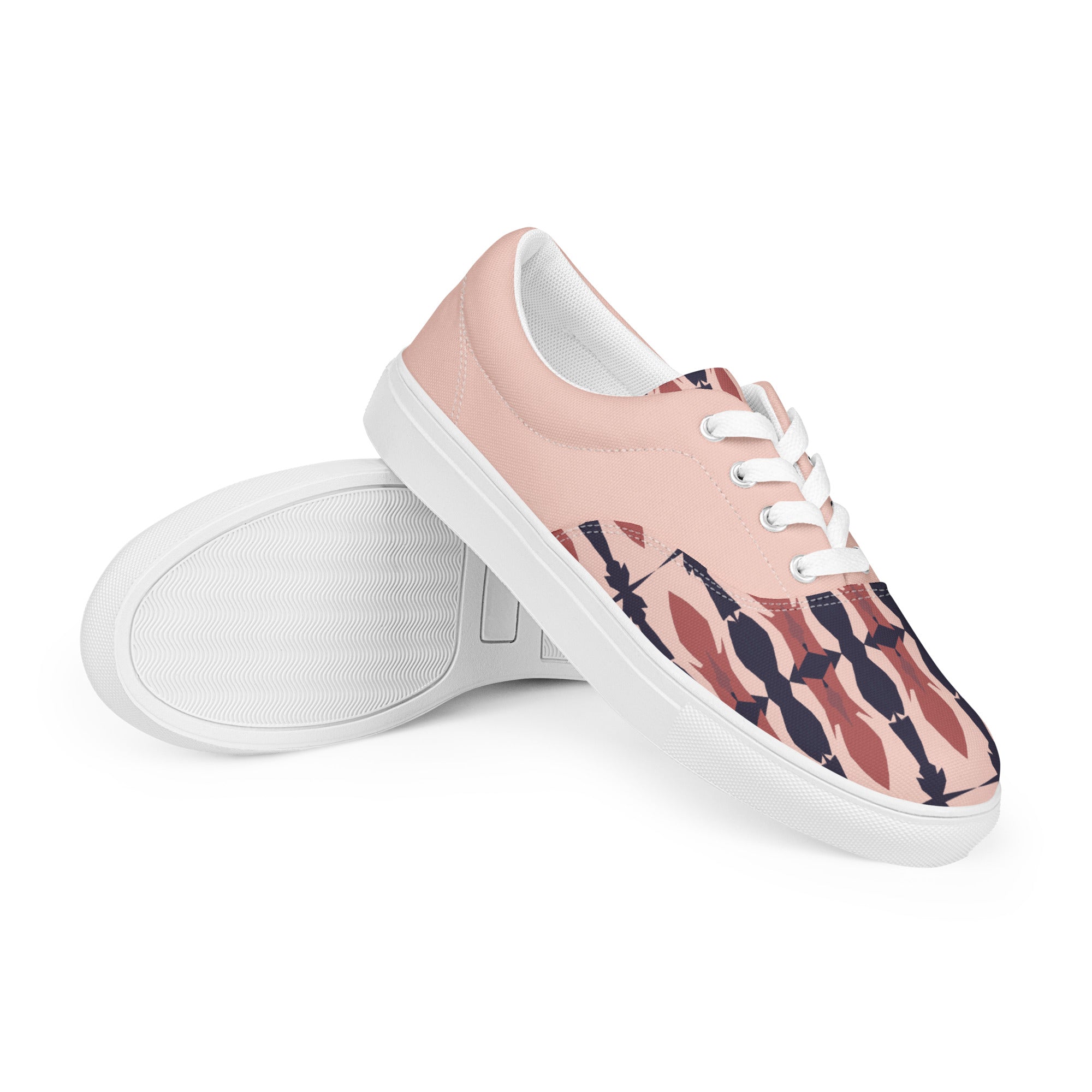 Gulf Shore Women's Lace-Up Canvas Shoes Triboca Arts