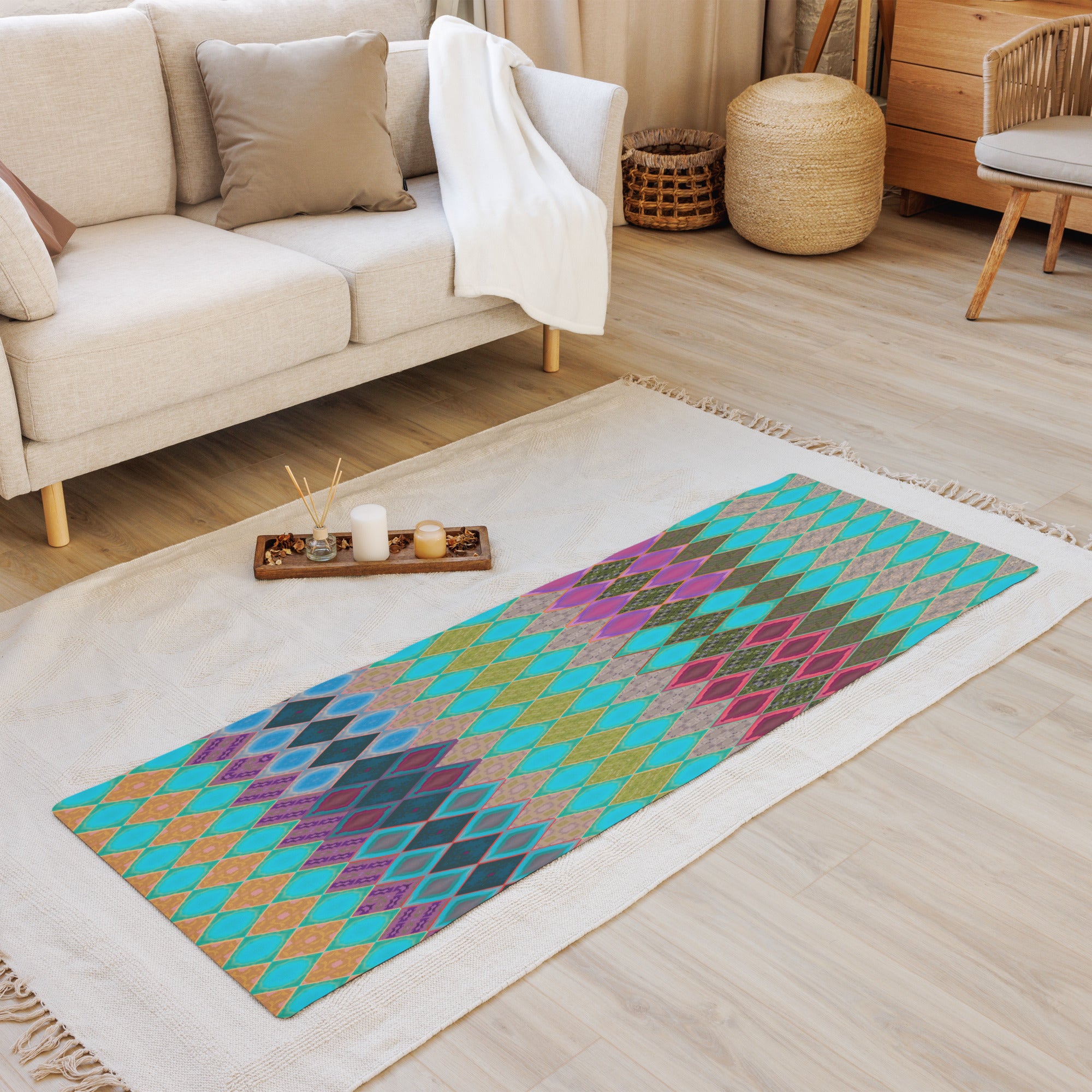Desert Diamonds Yoga Mat Triboca Arts