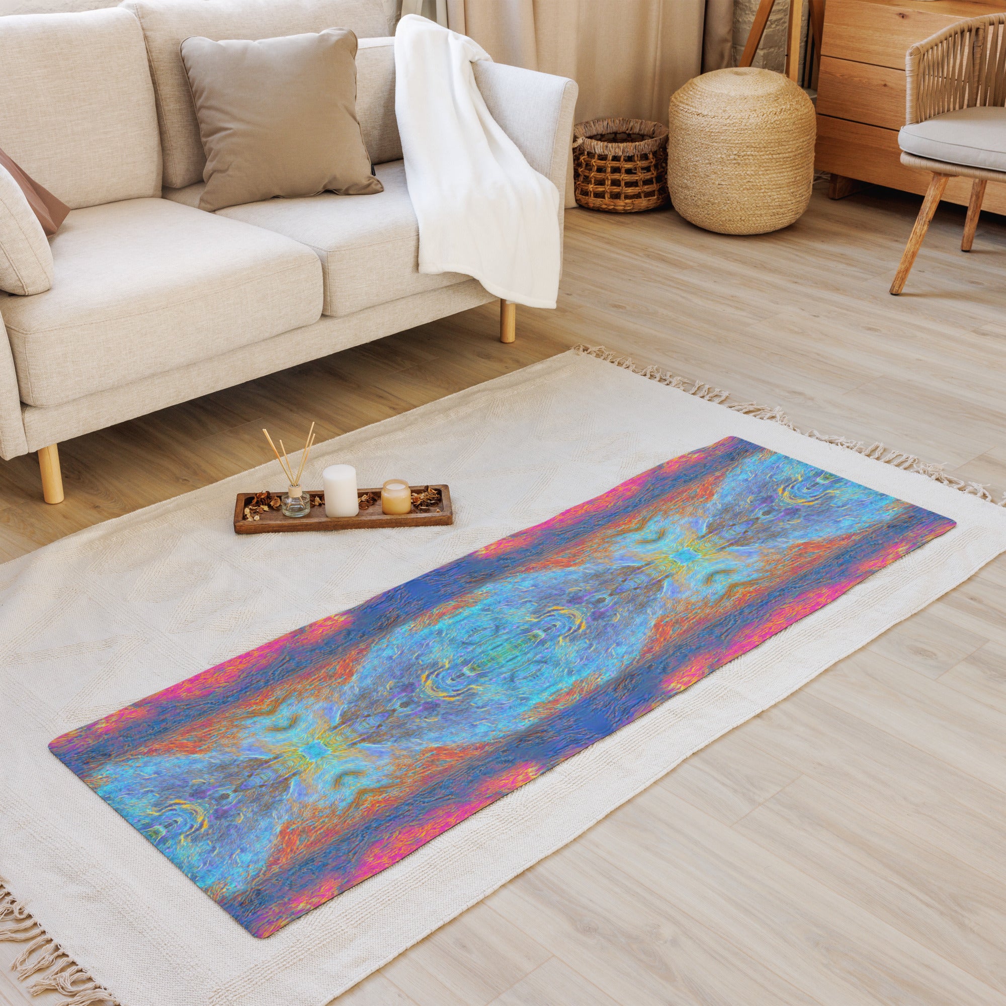 Painted Frost Yoga Mat Triboca Arts Default Title