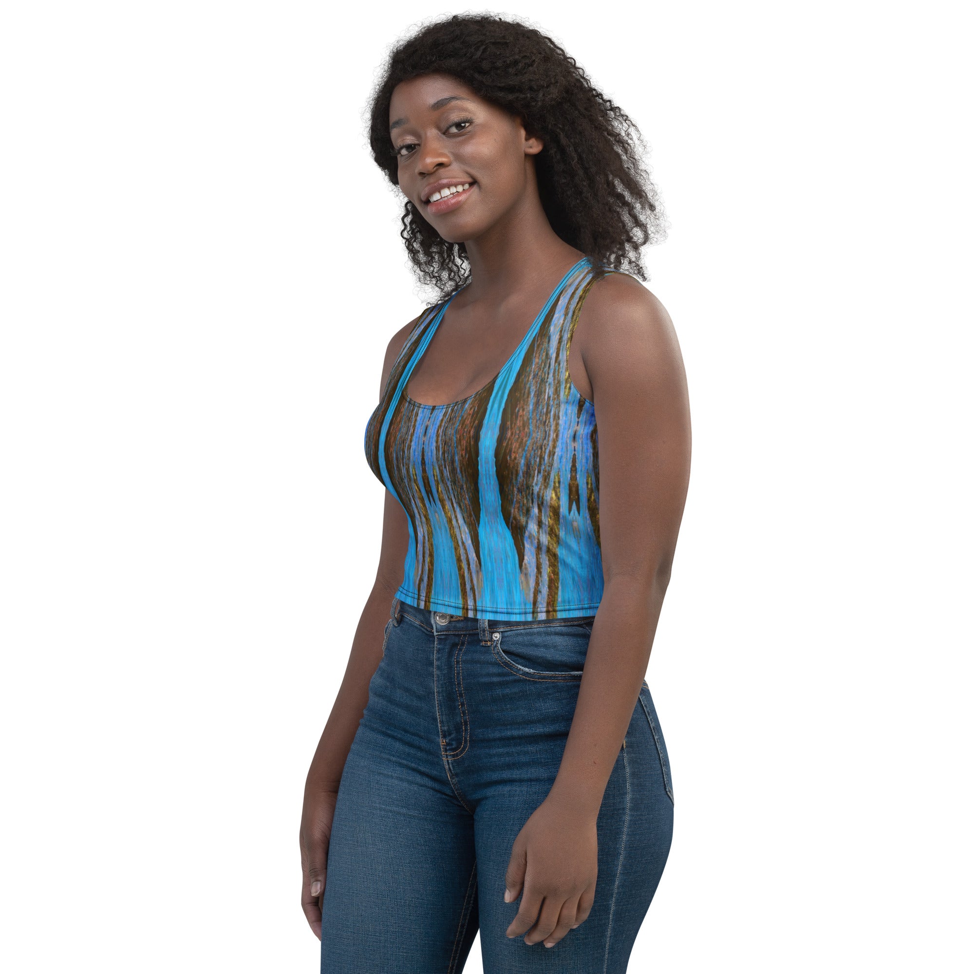 Monterey Azul Crop Top Triboca Arts   