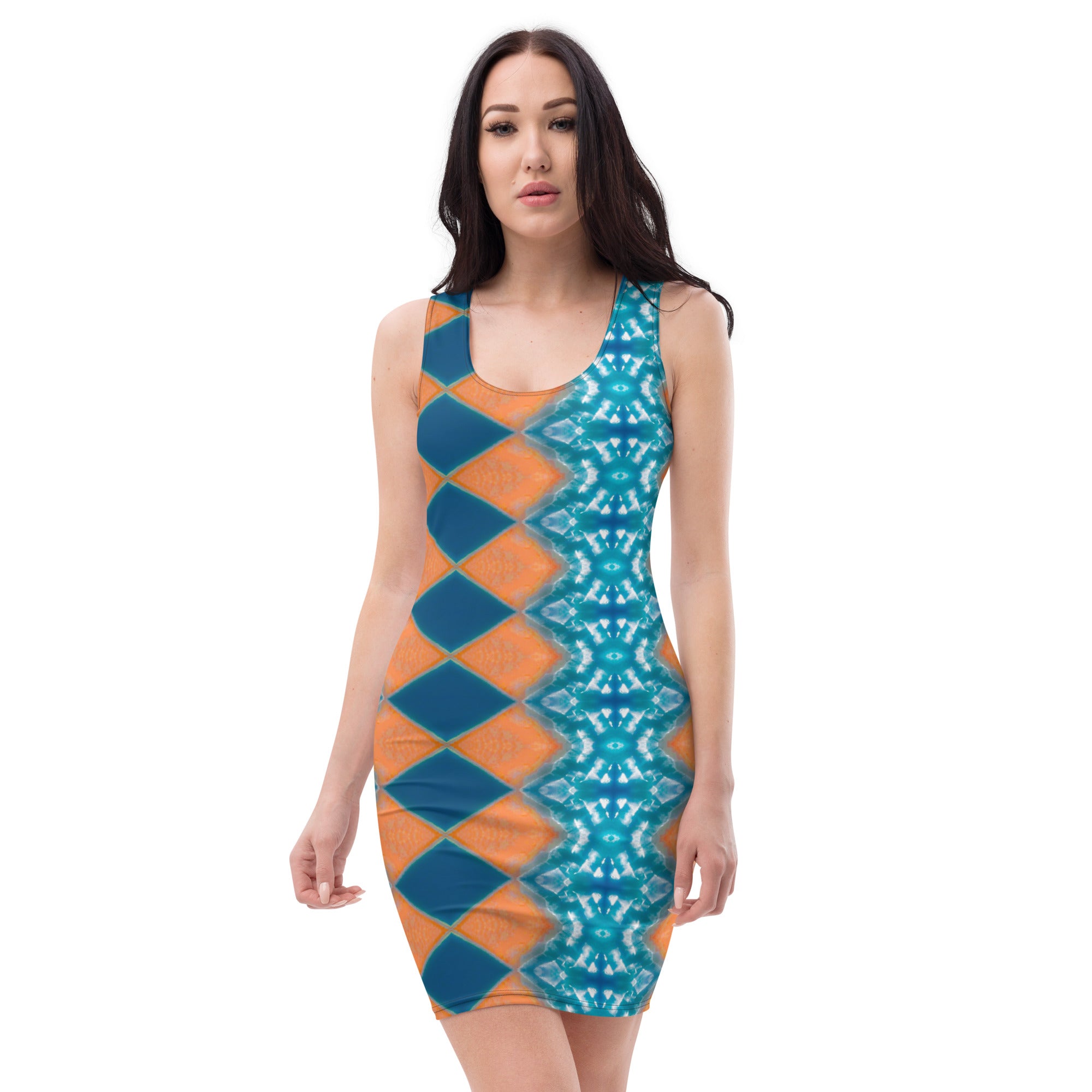 Bay Jetties Sleeveless Bodycon Dress Triboca Arts XS  