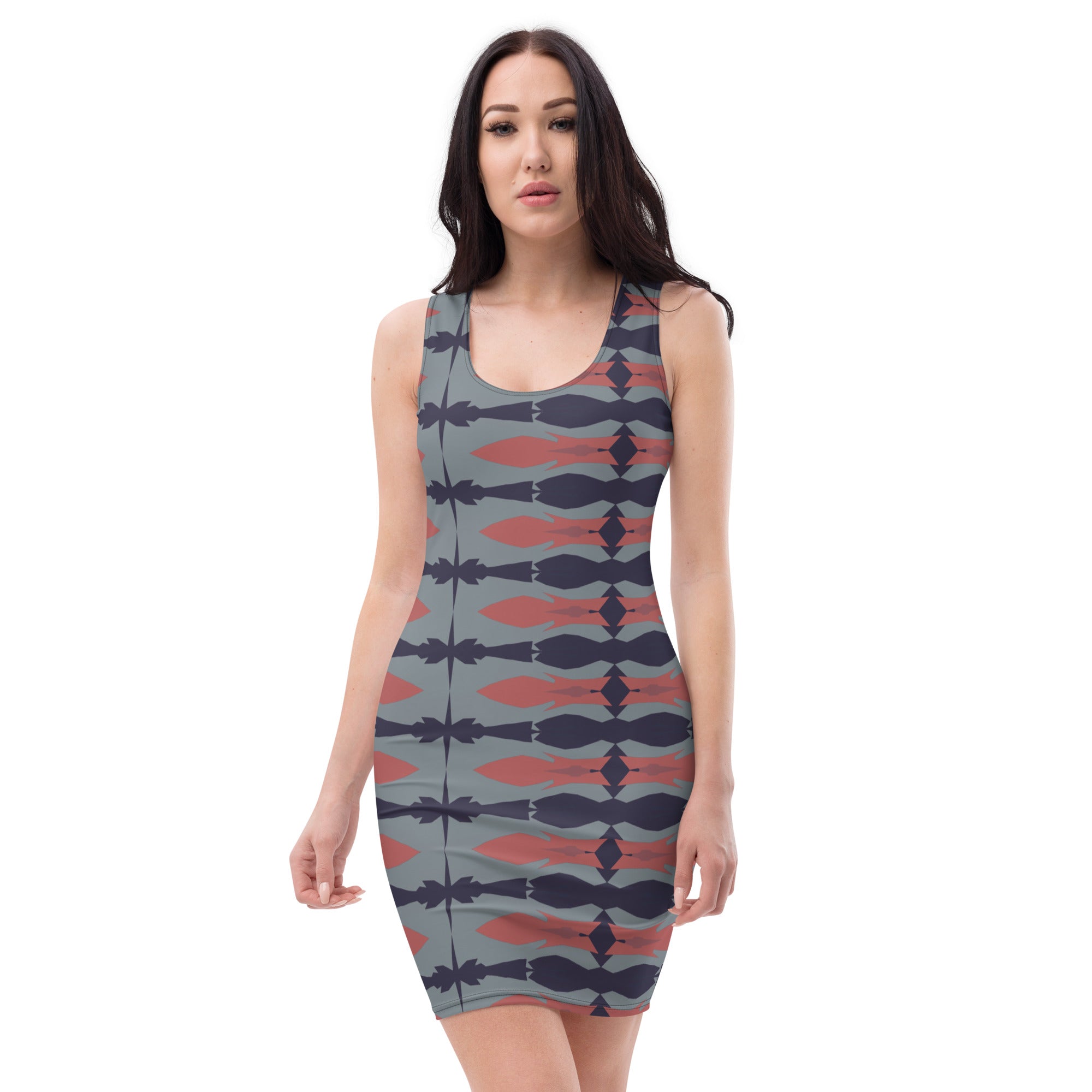 Gulf Shore Sleeveless Bodycon Dress Triboca Arts XS  